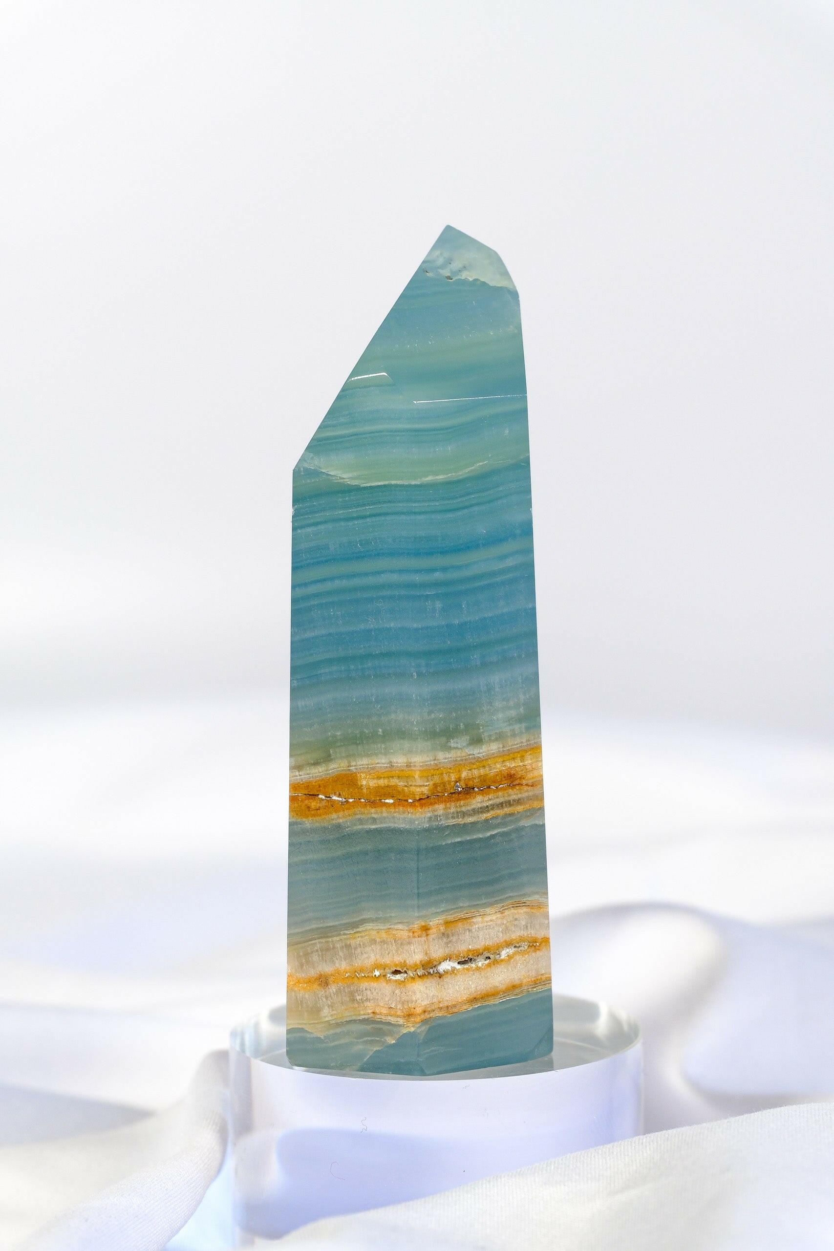 Blue Onyx Tower Healing Crystal.