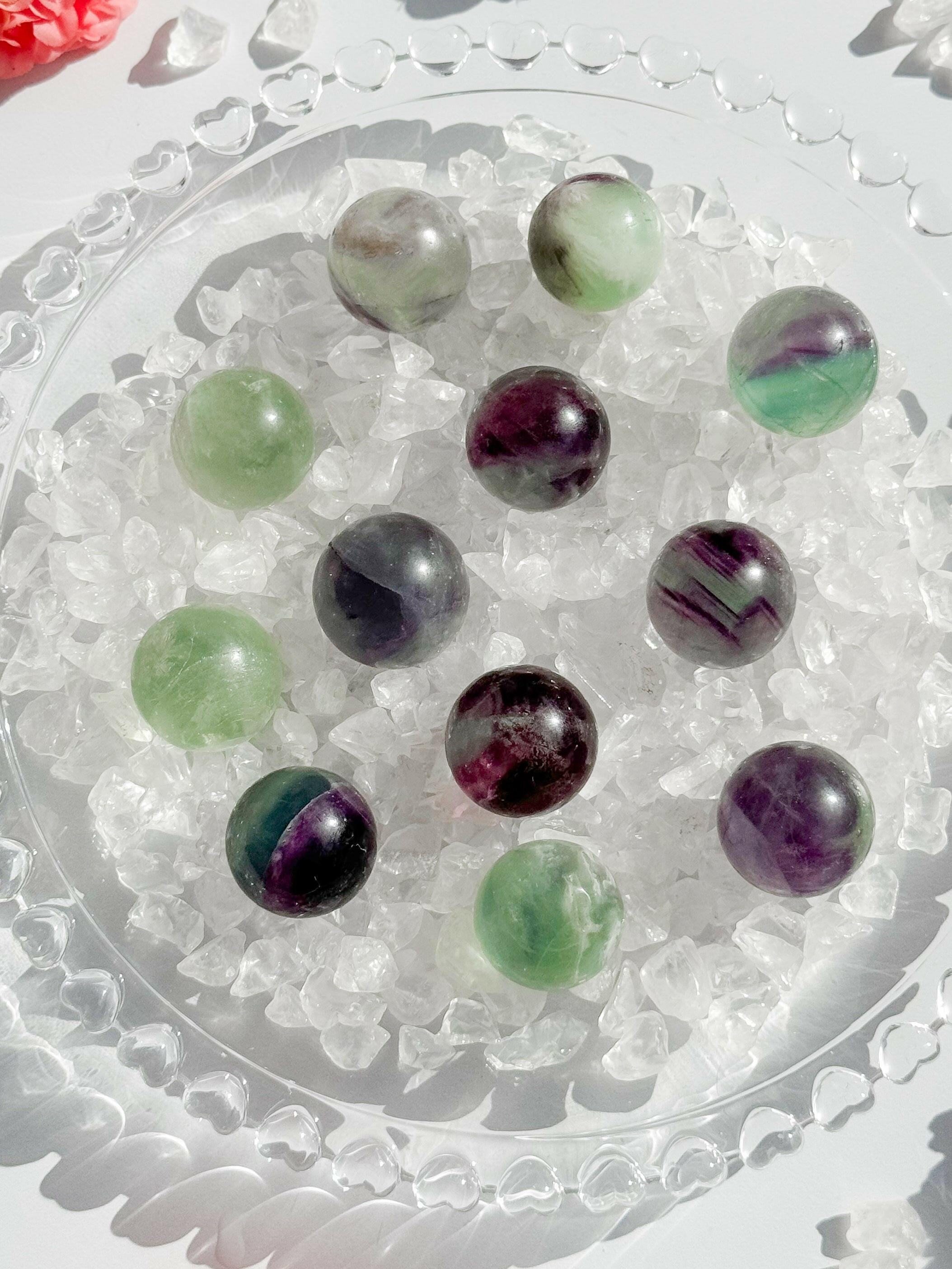 Fluorite Small Sphere Healing Crystal.