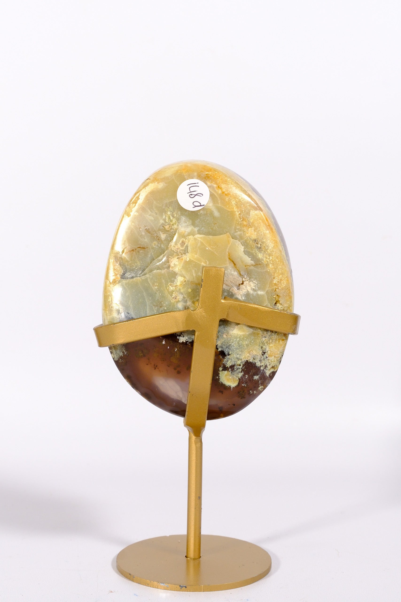 Agate Geode on Stand