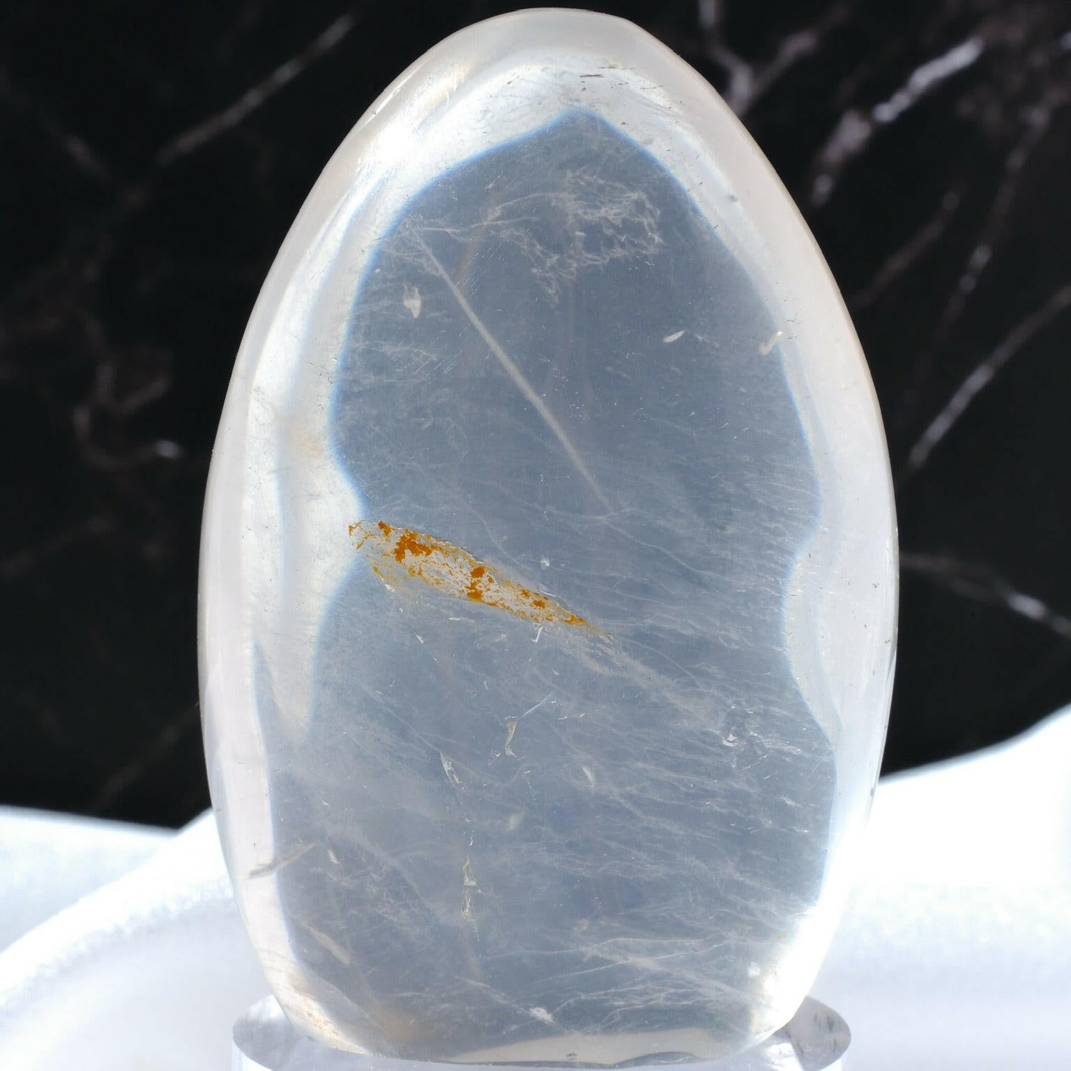 Girasol Quartz Freeform Healing Crystal.