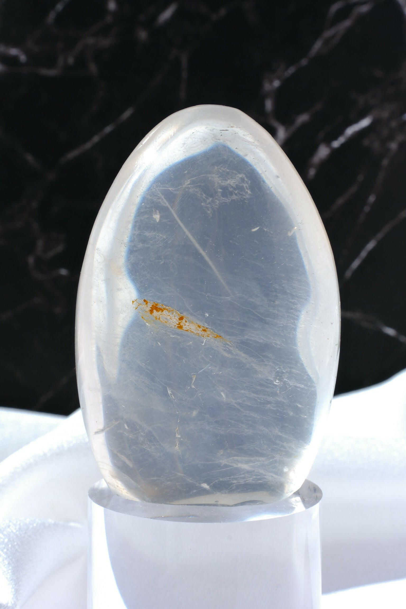 Girasol Quartz Freeform Healing Crystal.