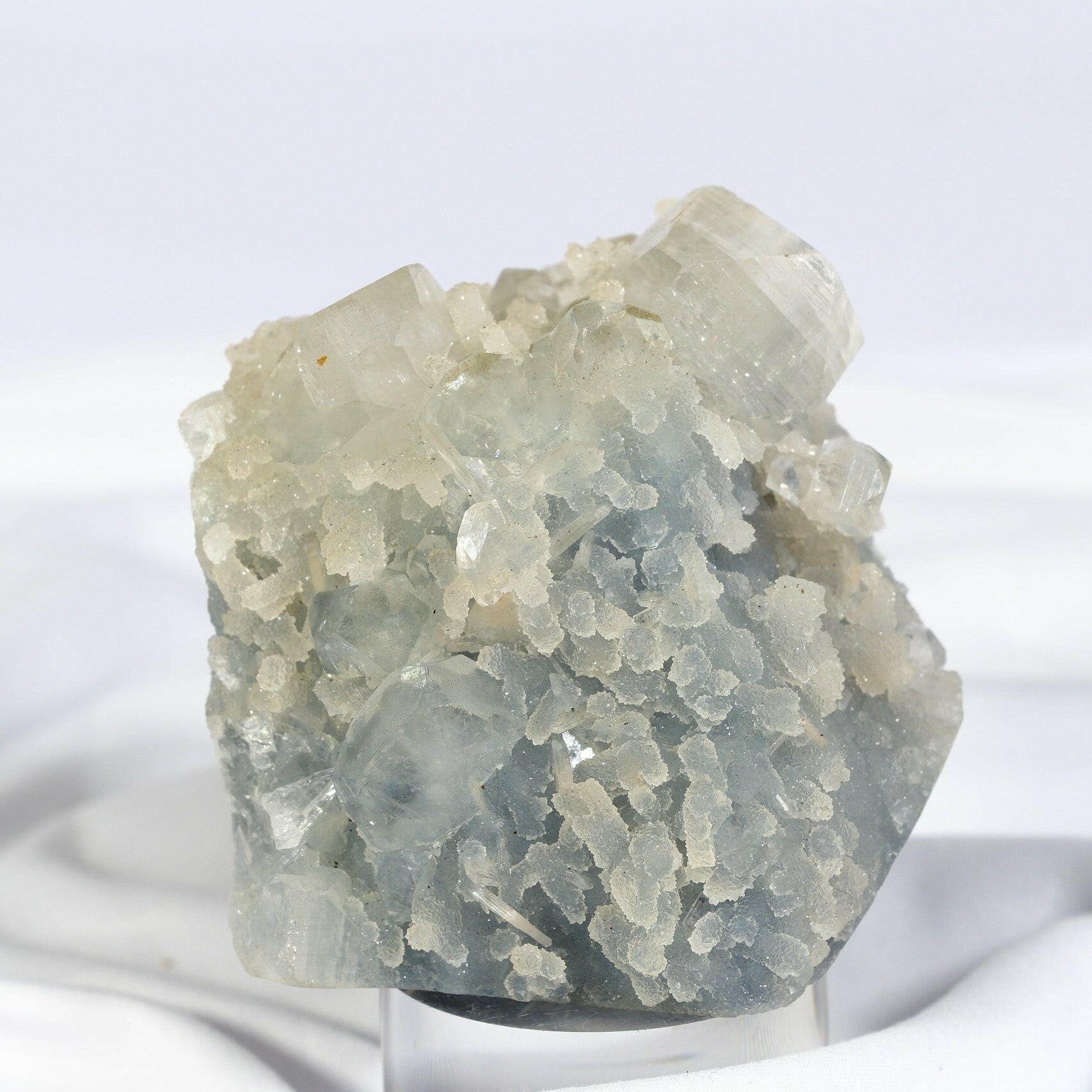 Apophyllite Blue Chalcedony Cutbase Healing Crystal.