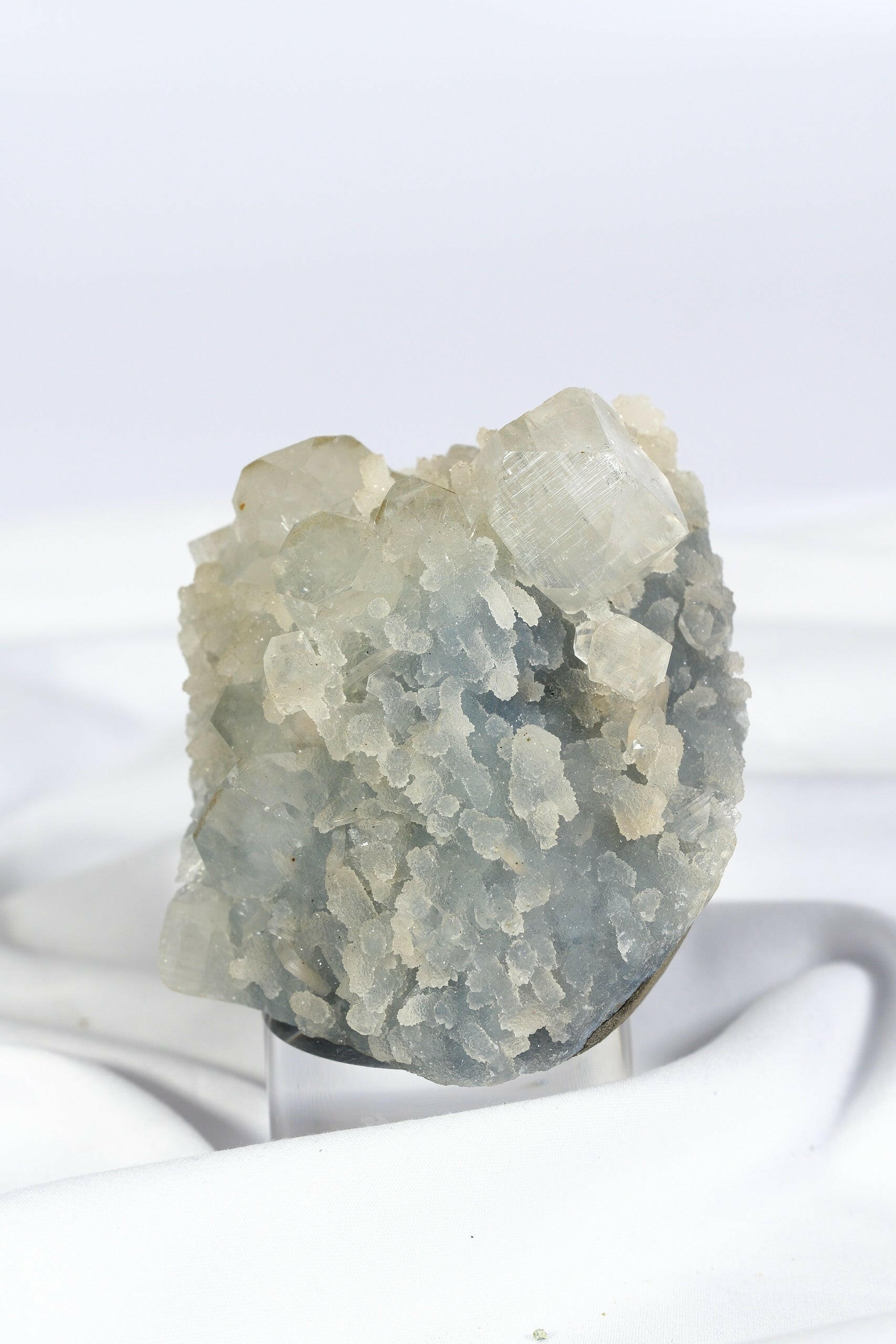 Apophyllite Blue Chalcedony Cutbase Healing Crystal.