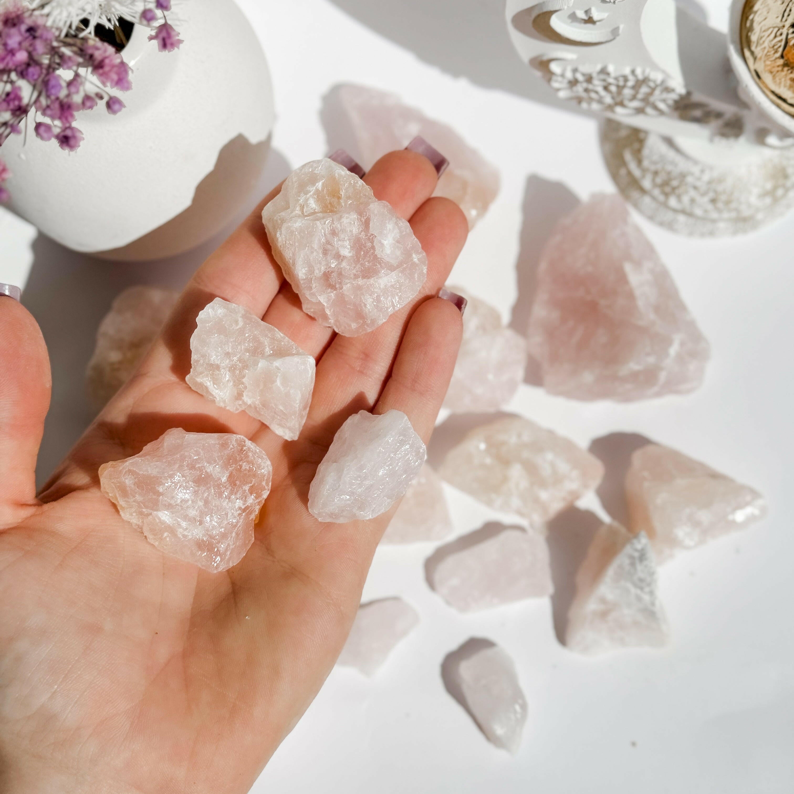 Rose Quartz Raw - Pink Healing Crystal for Self Love