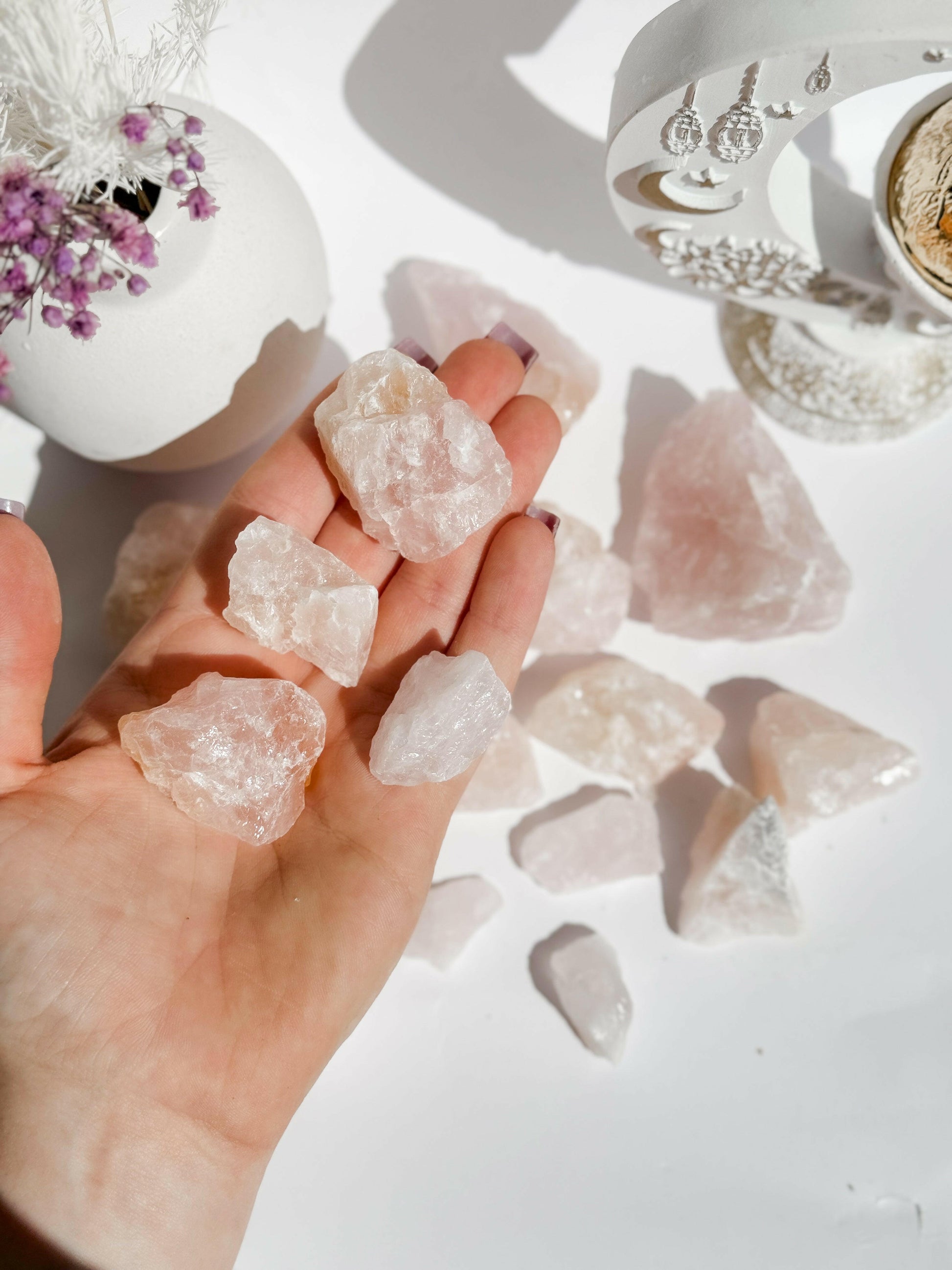 Rose Quartz Raw - Pink Healing Crystal for Self Love