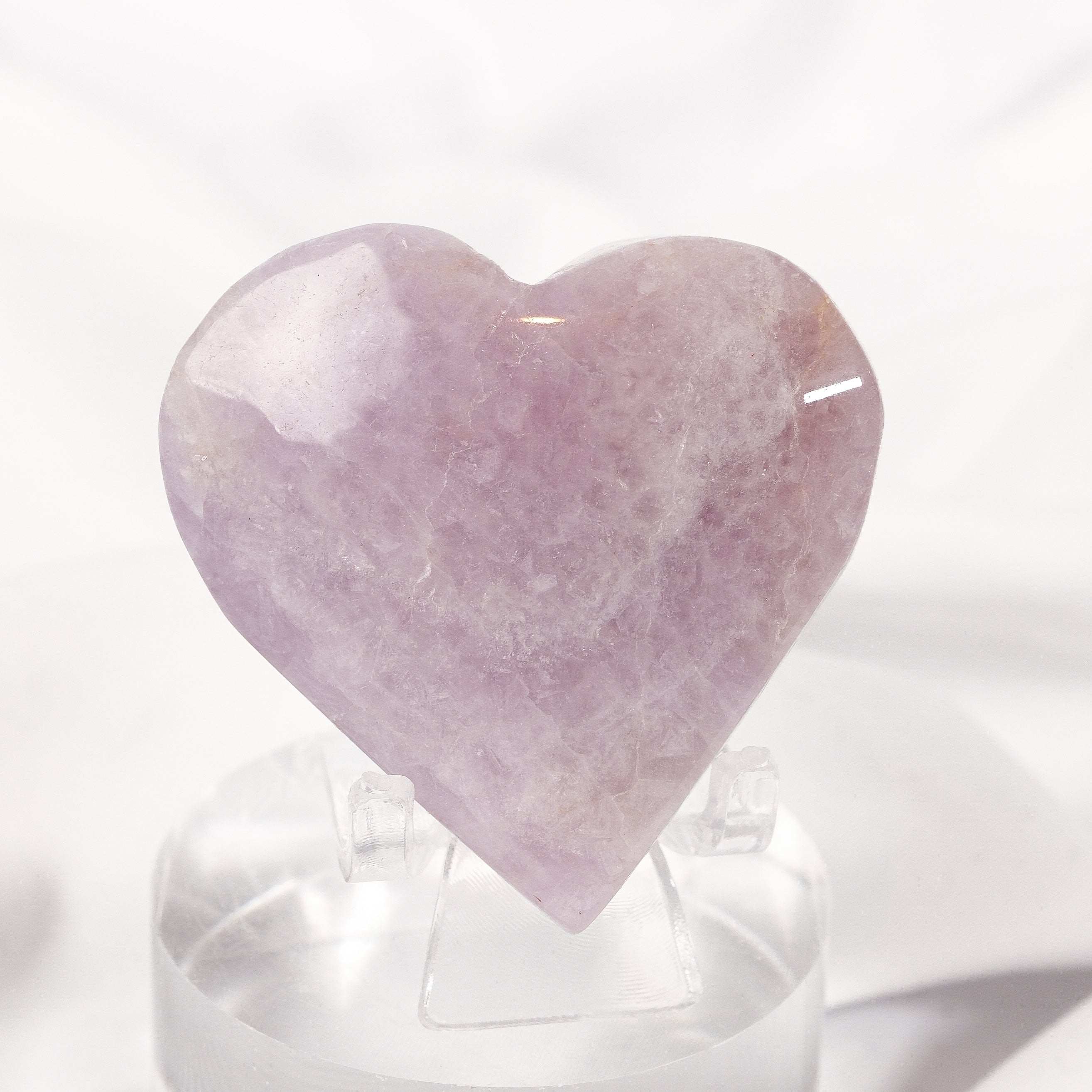 Amethyst Lace Agate Heart