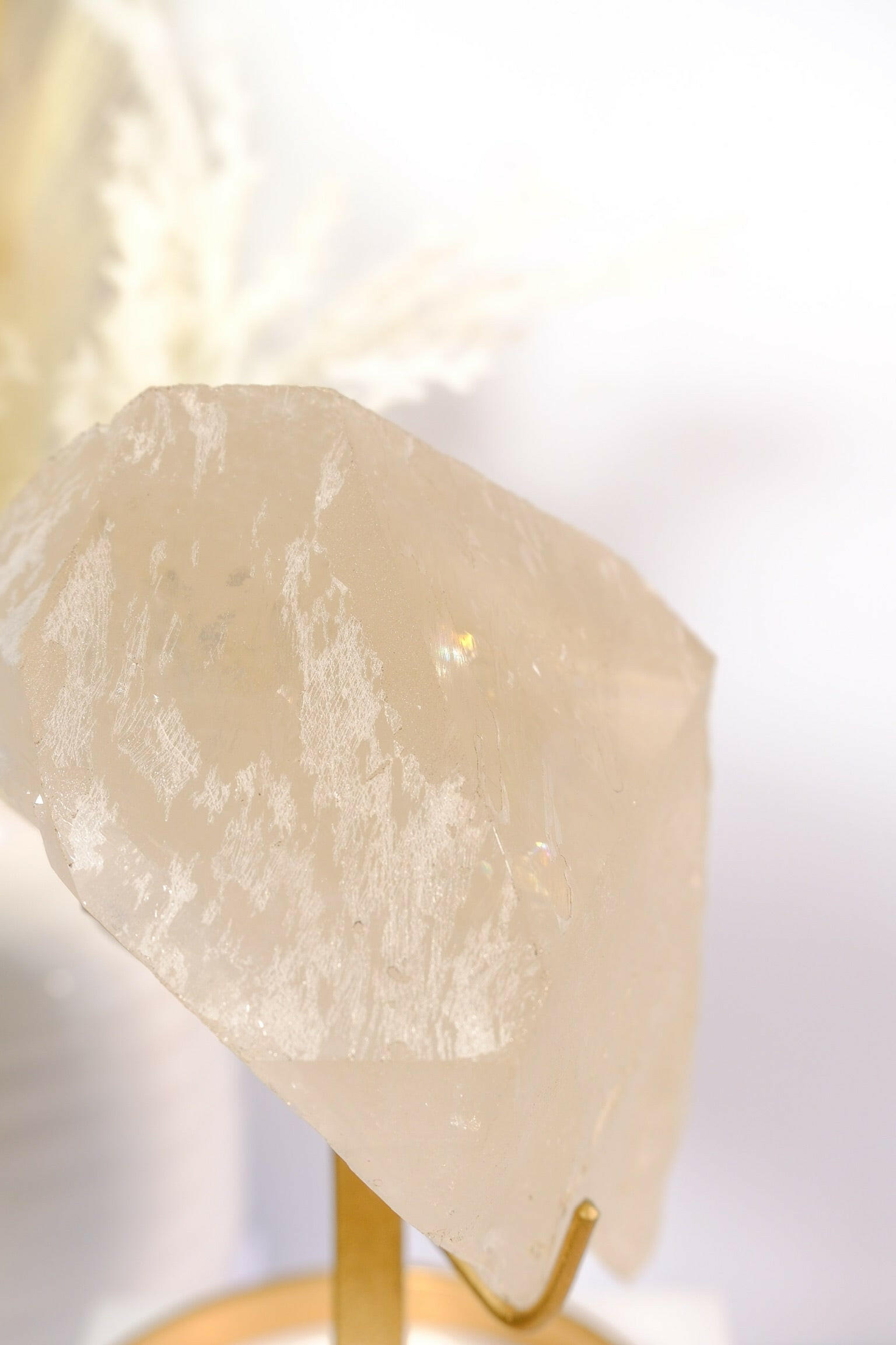 Citrine Rough Polished on Stand Healing Crystal.