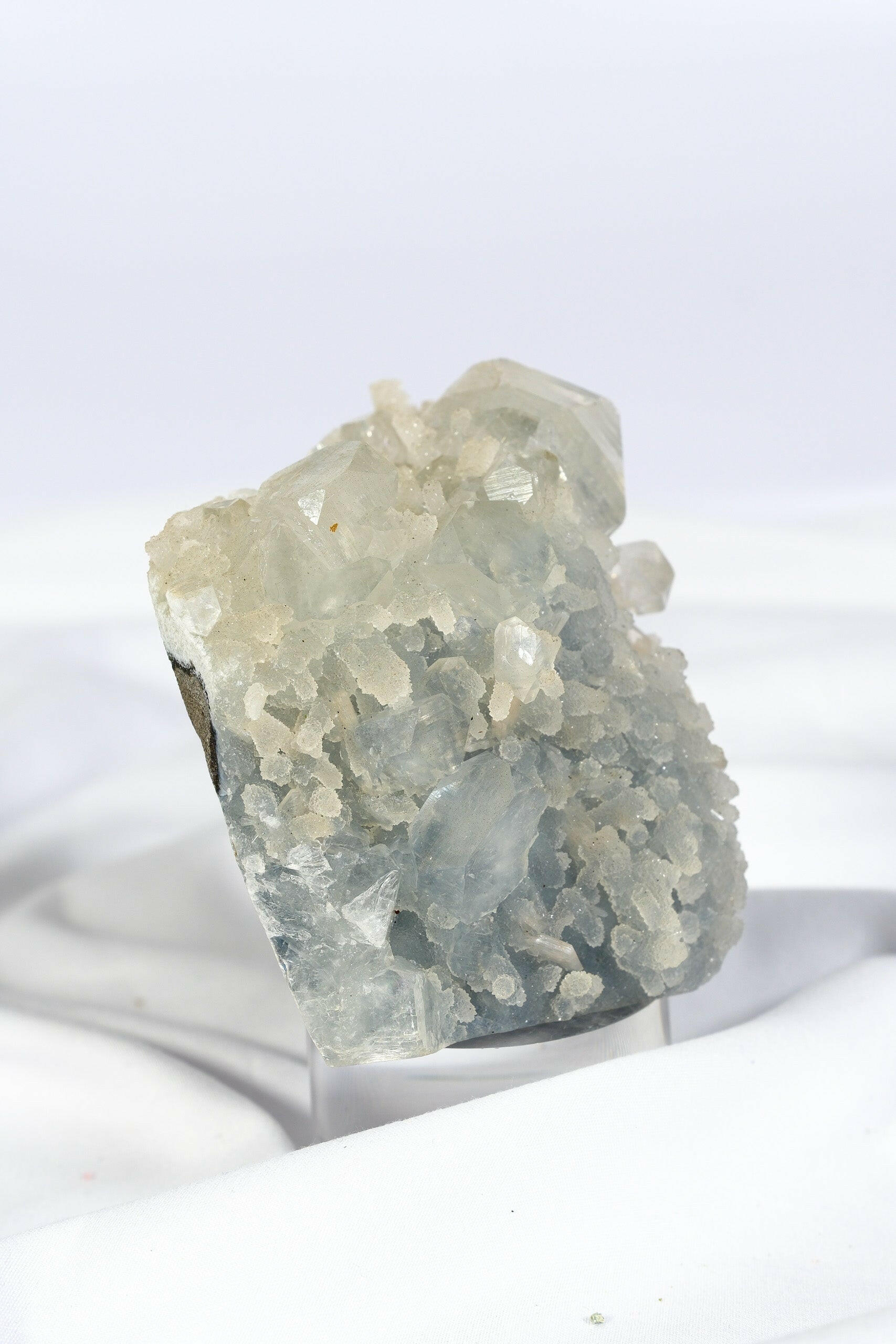 Apophyllite Blue Chalcedony Cutbase Healing Crystal.