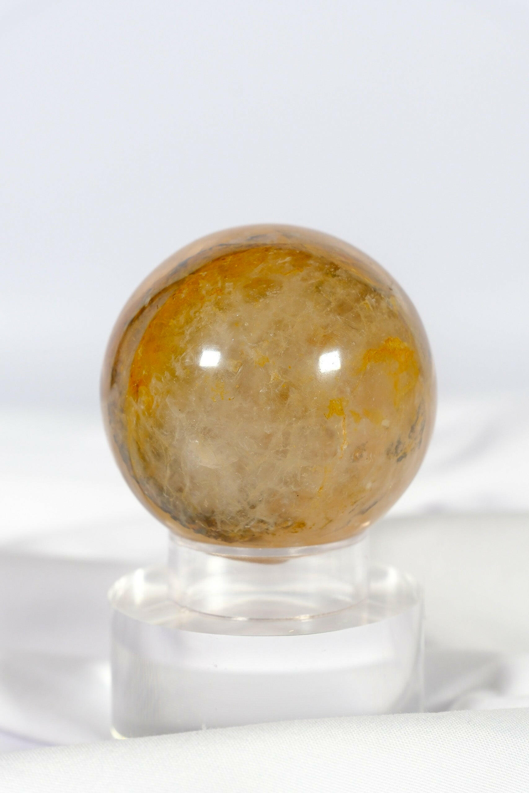 Golden Healer Sphere Healing Crystal.