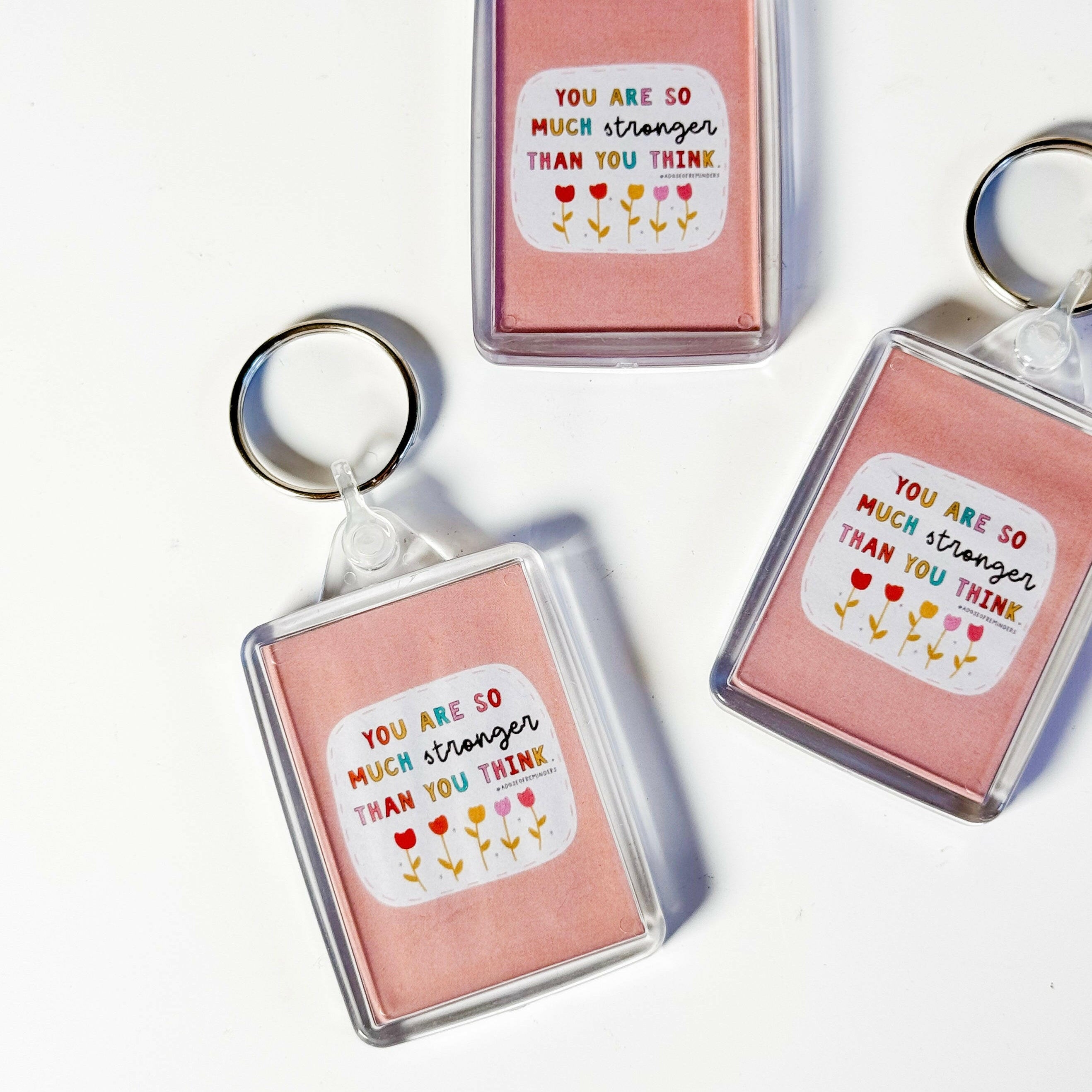 Affirmation Keychain Healing Crystal.