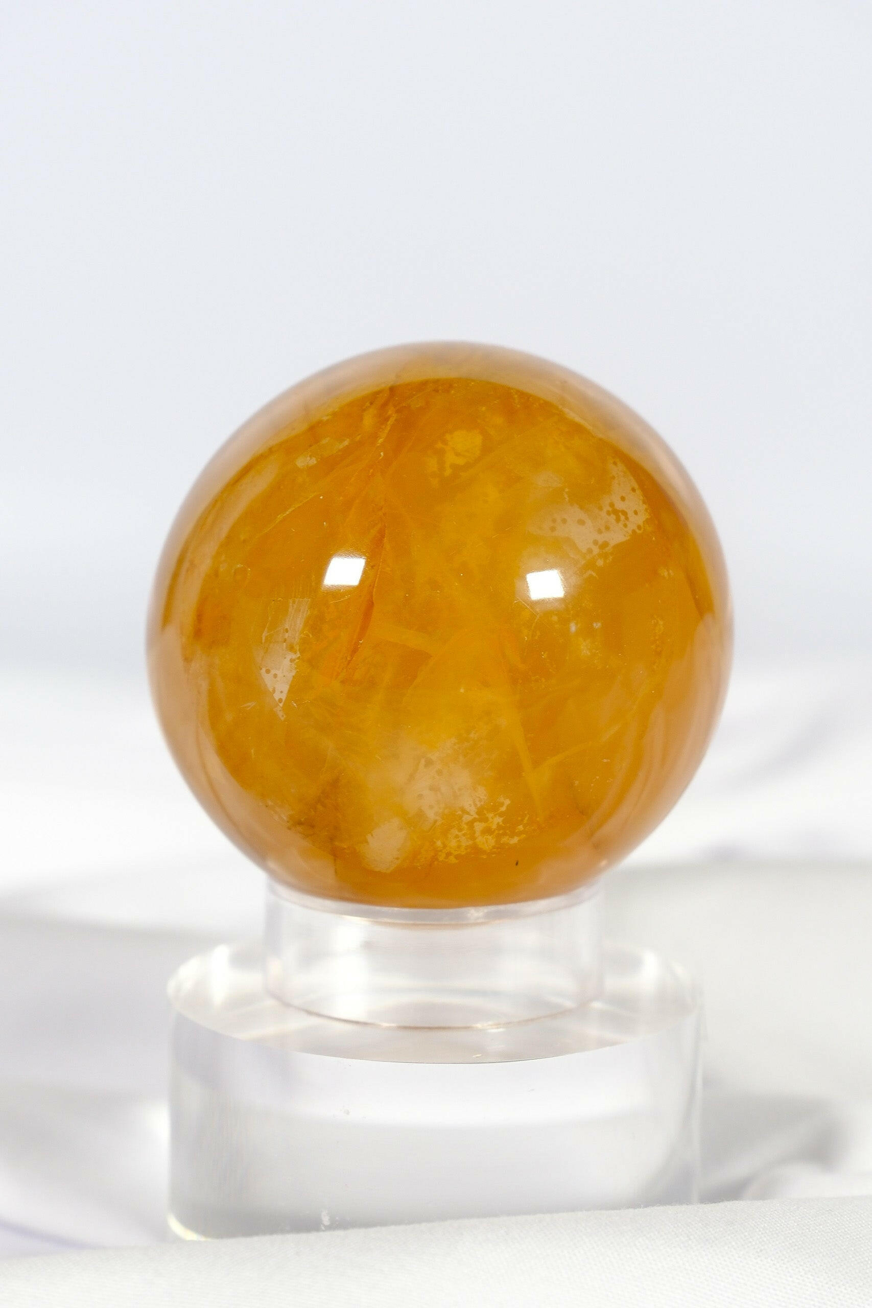 Golden Healer Sphere Healing Crystal.