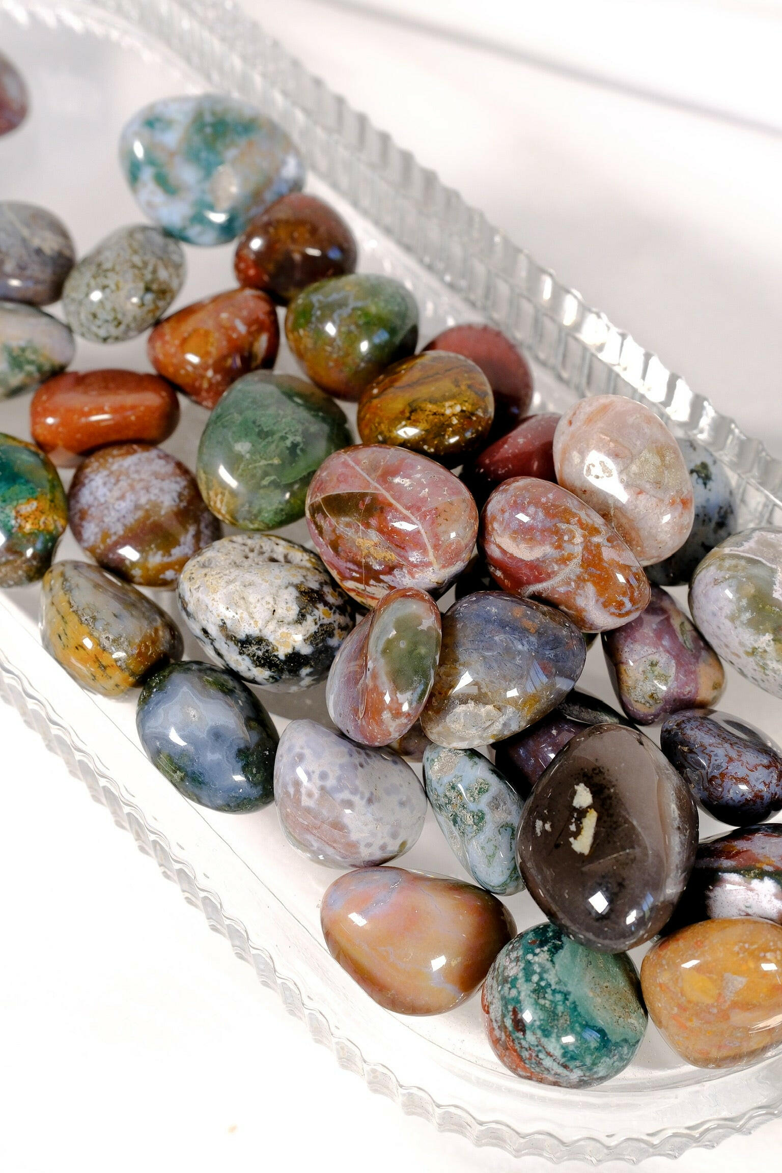 Ocean Jasper Tumble Healing Crystal.