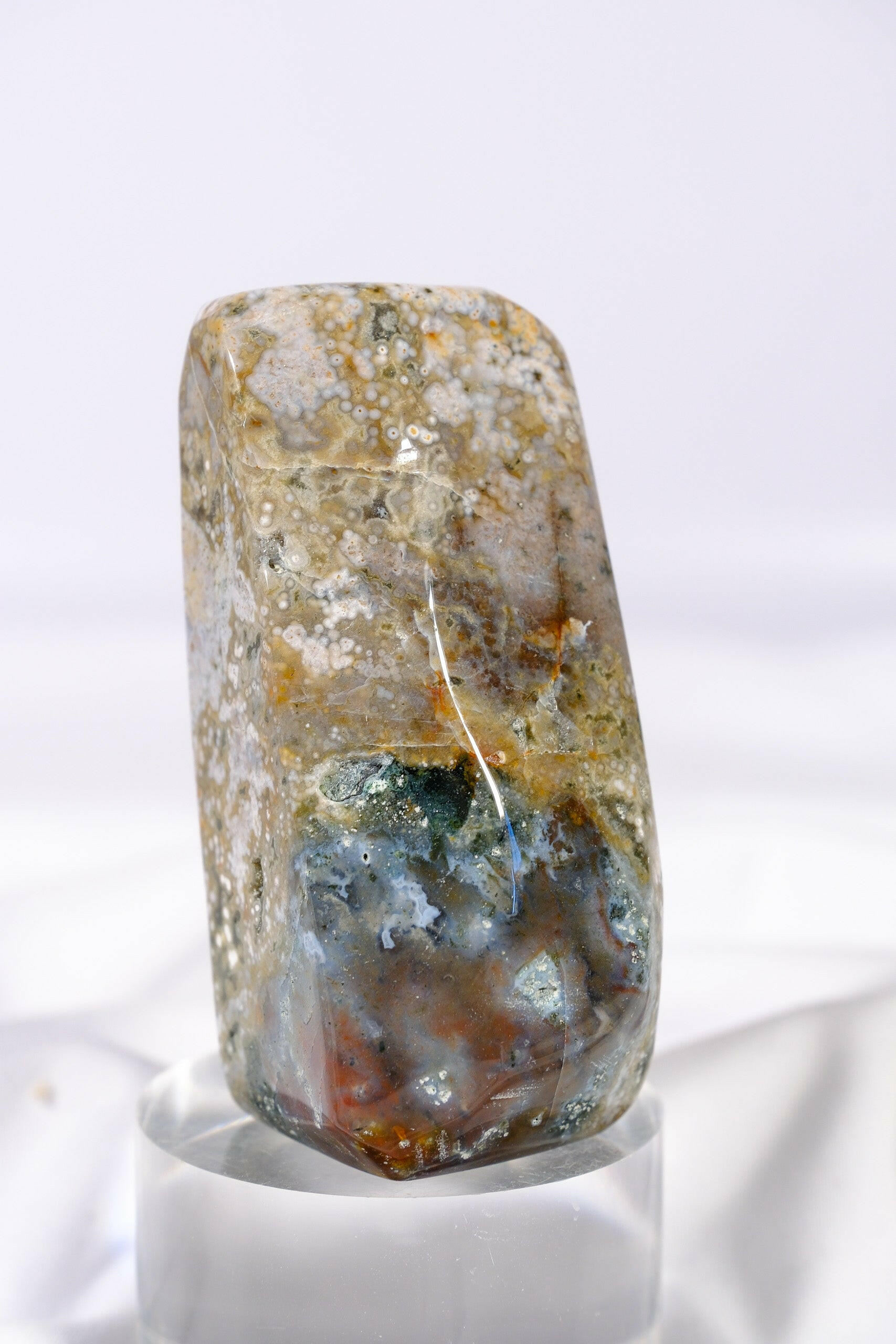 Ocean Jasper Freeform Healing Crystal.
