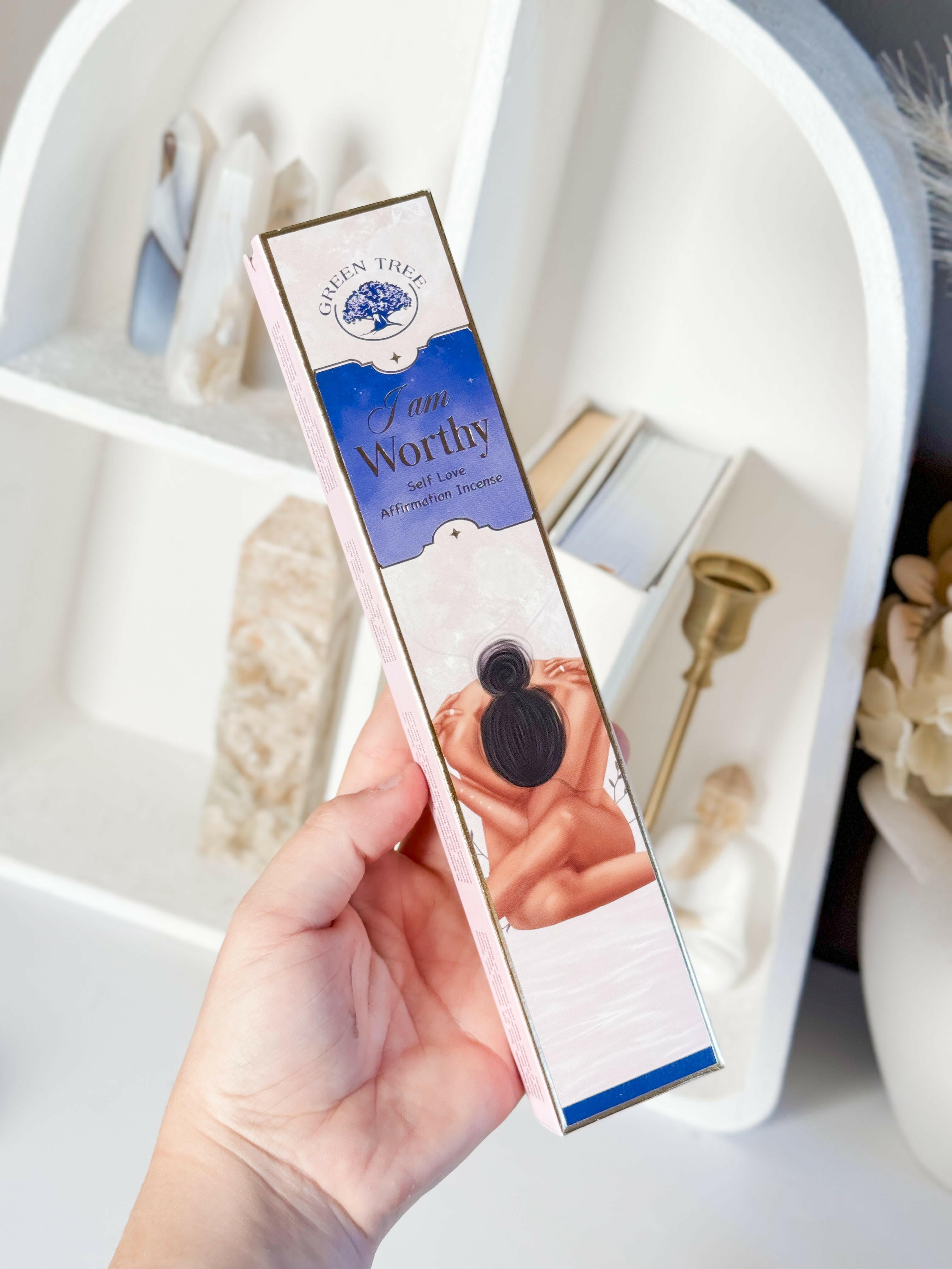 I am Worthy - Self Love Incense Healing Crystal.
