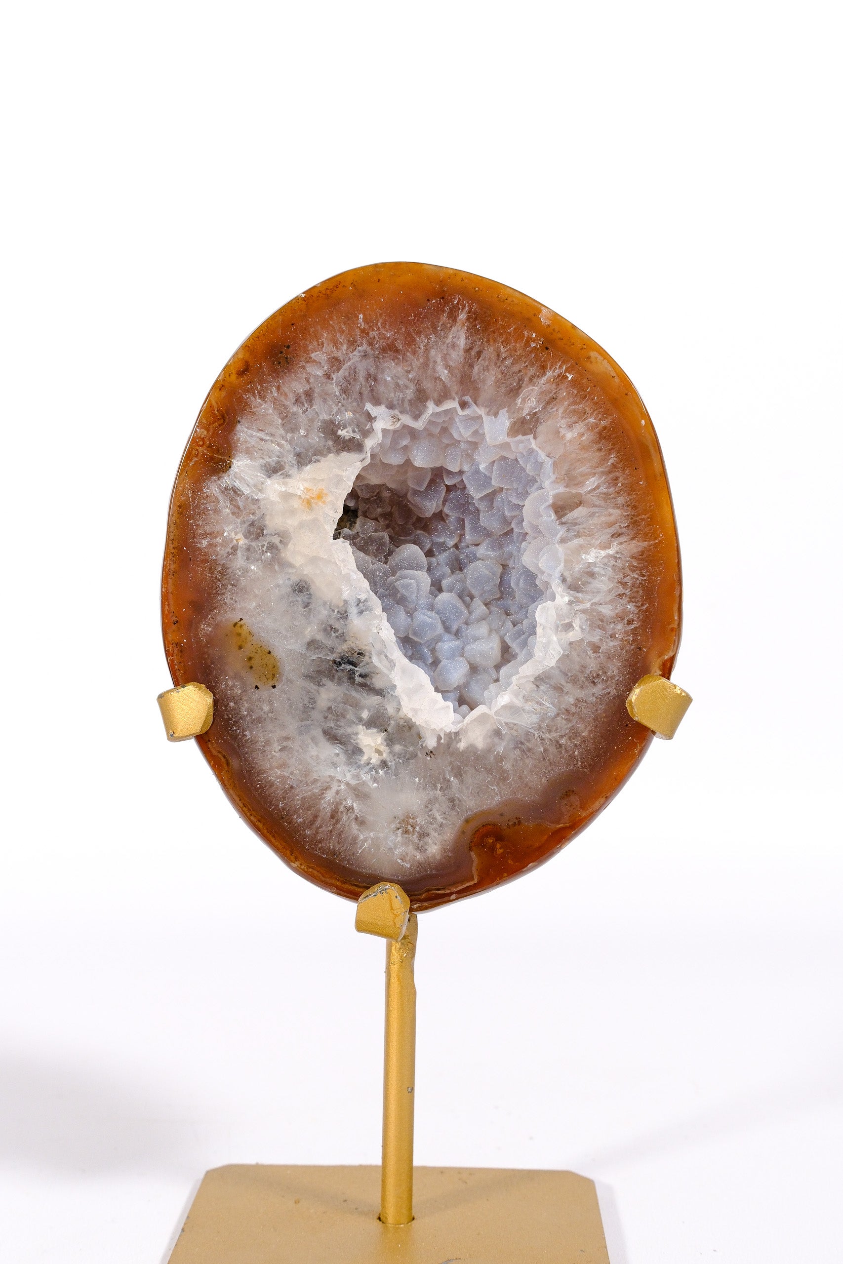 Agate Geode on Stand