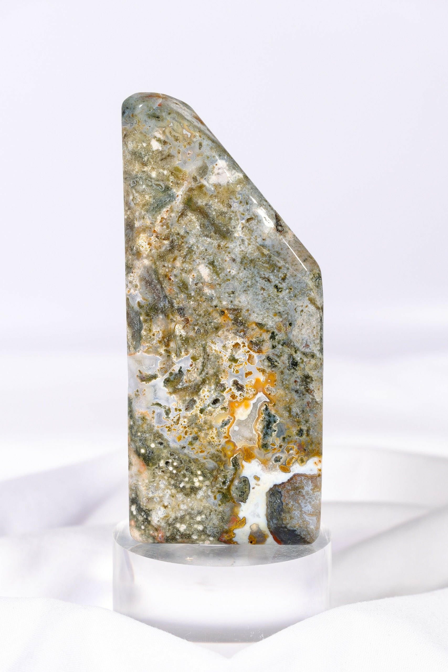 Ocean Jasper Freeform Healing Crystal.
