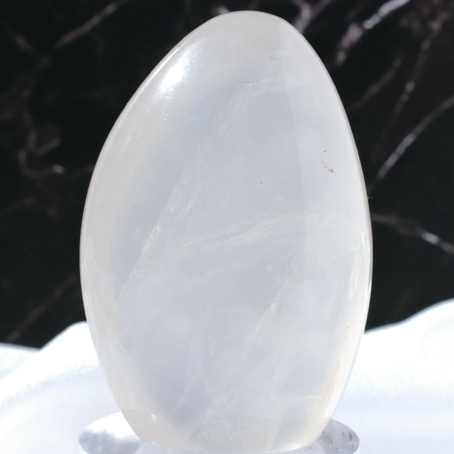 Girasol Quartz Freeform Healing Crystal.