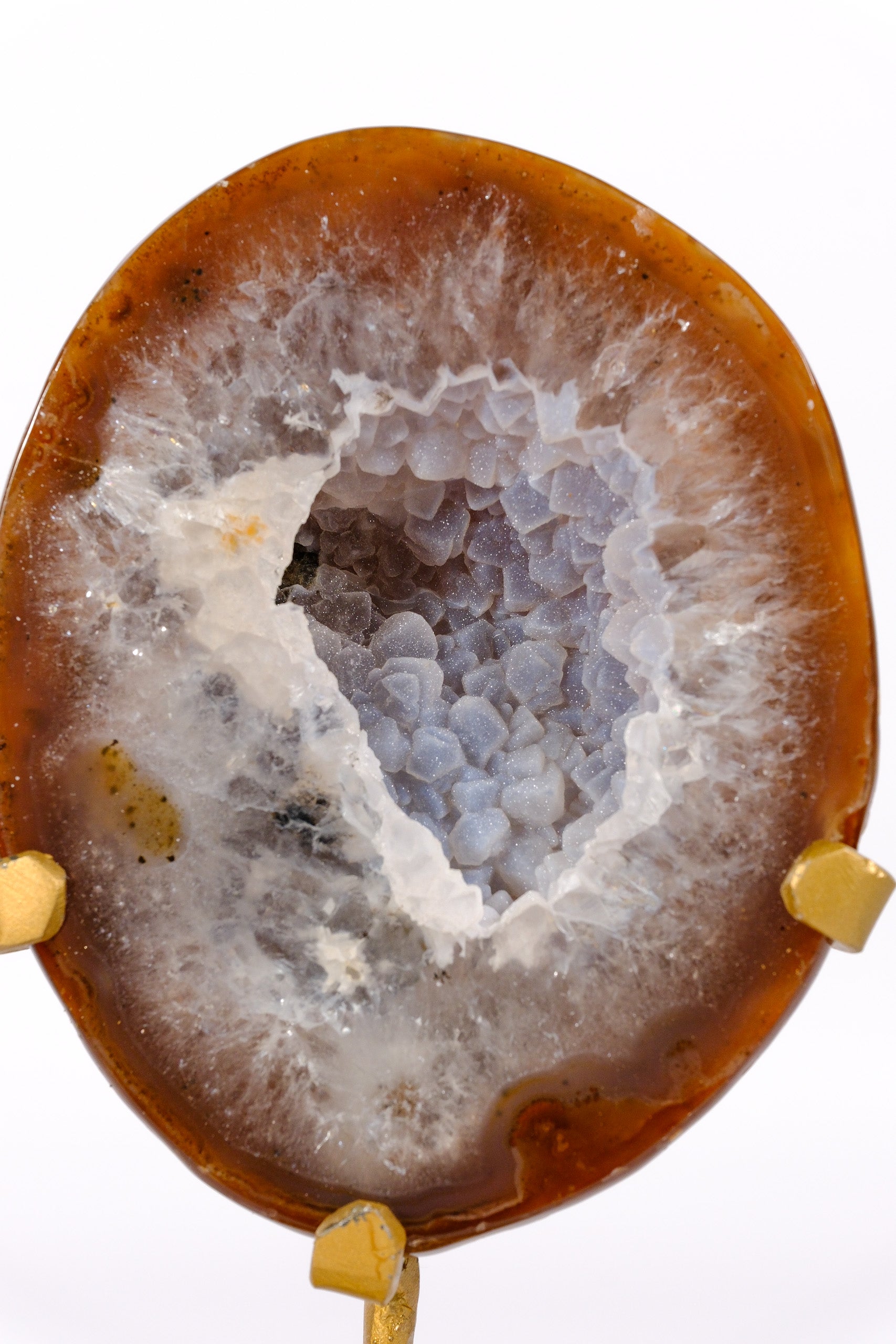 Agate Geode on Stand
