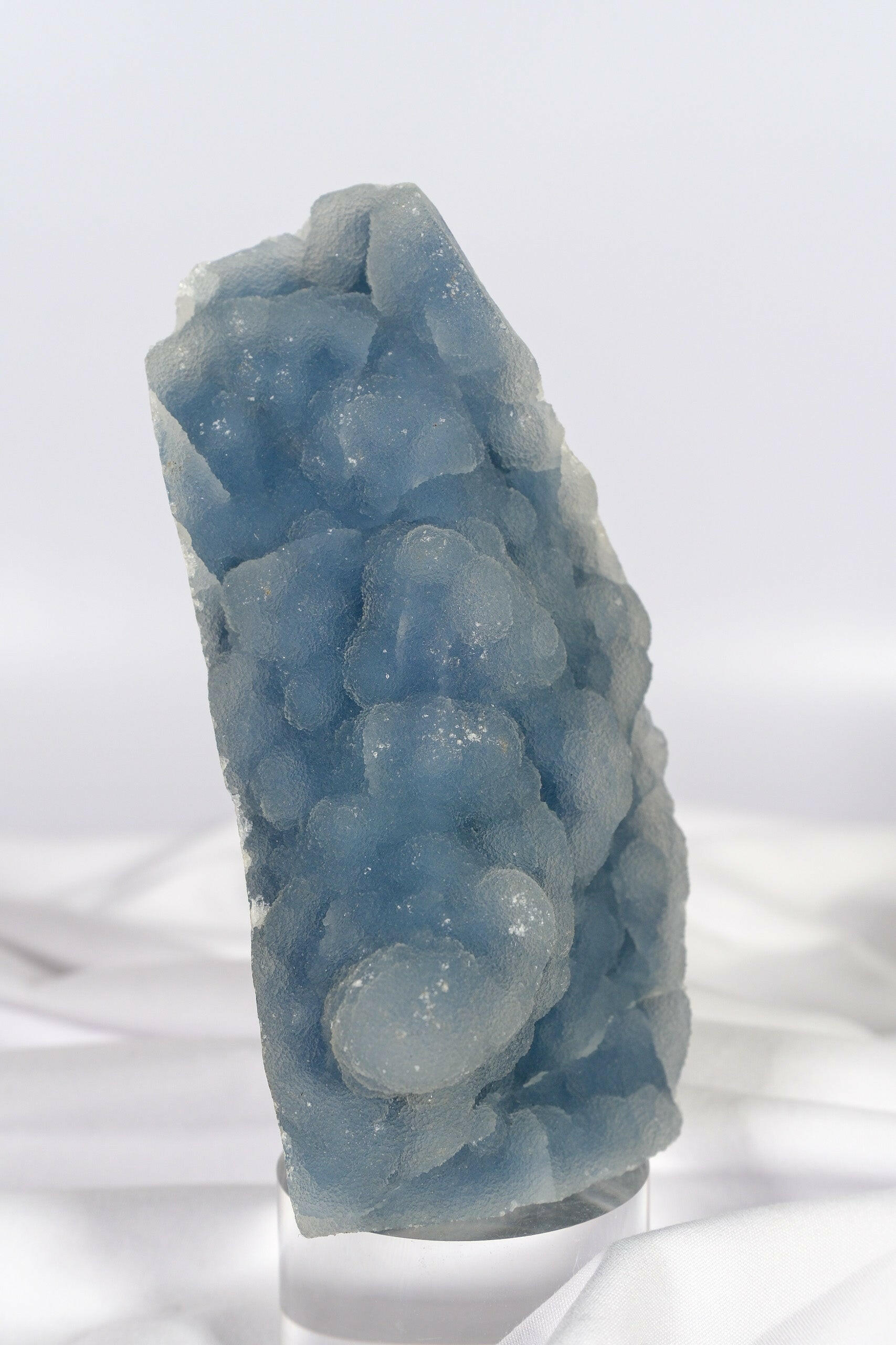 Botryoidal Blue Chalcedony Cutbase Healing Crystal.