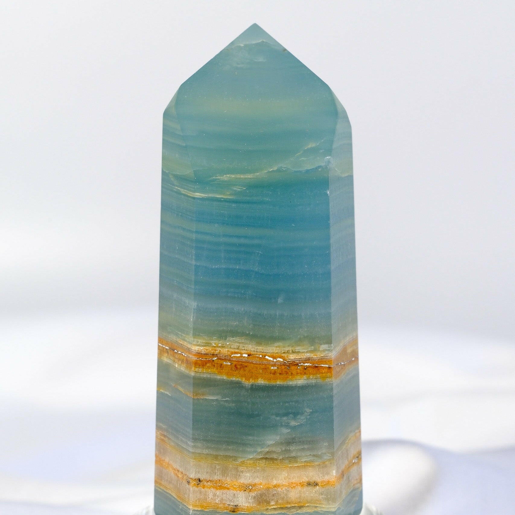 Blue Onyx Tower Healing Crystal.