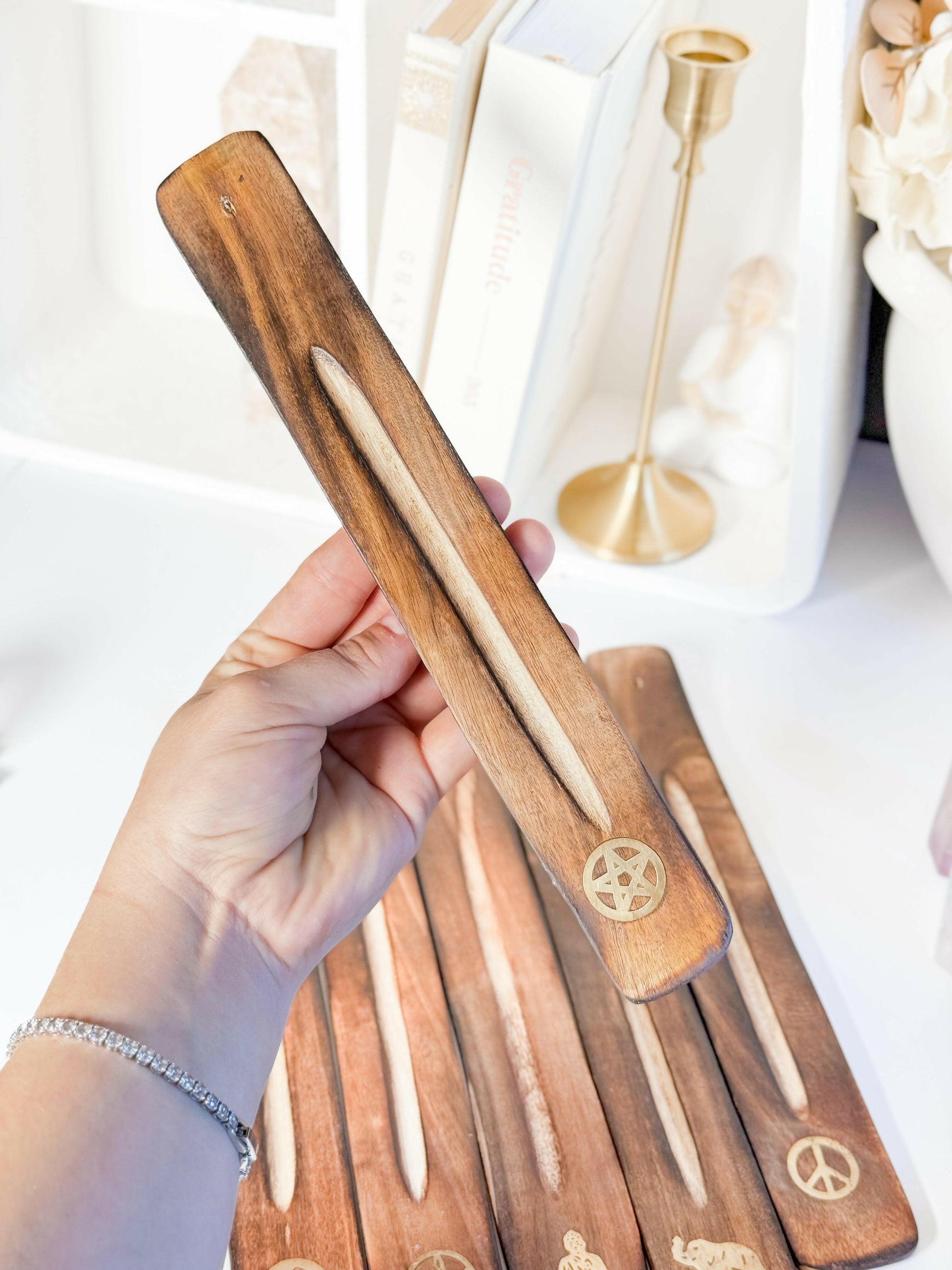 Incense Holder - Choose your own Healing Crystal.