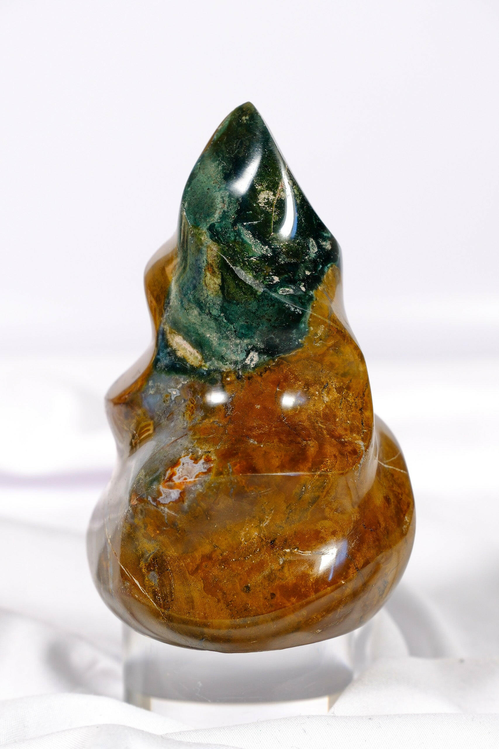 Ocean Jasper Flame Healing Crystal.