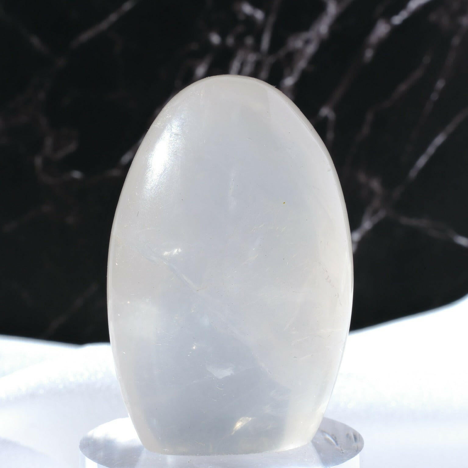 Girasol Quartz Freeform Healing Crystal.
