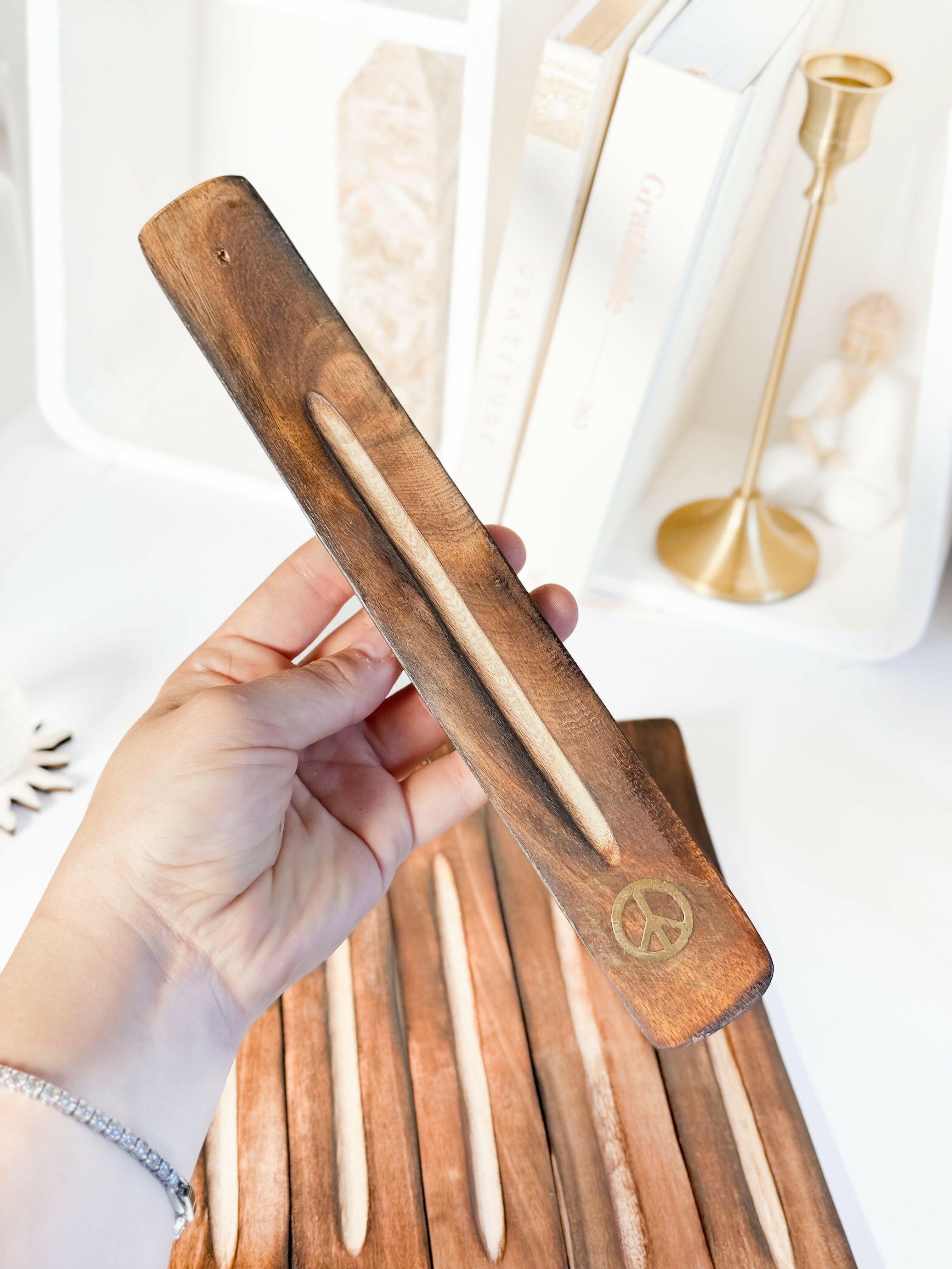 Incense Holder - Choose your own Healing Crystal.