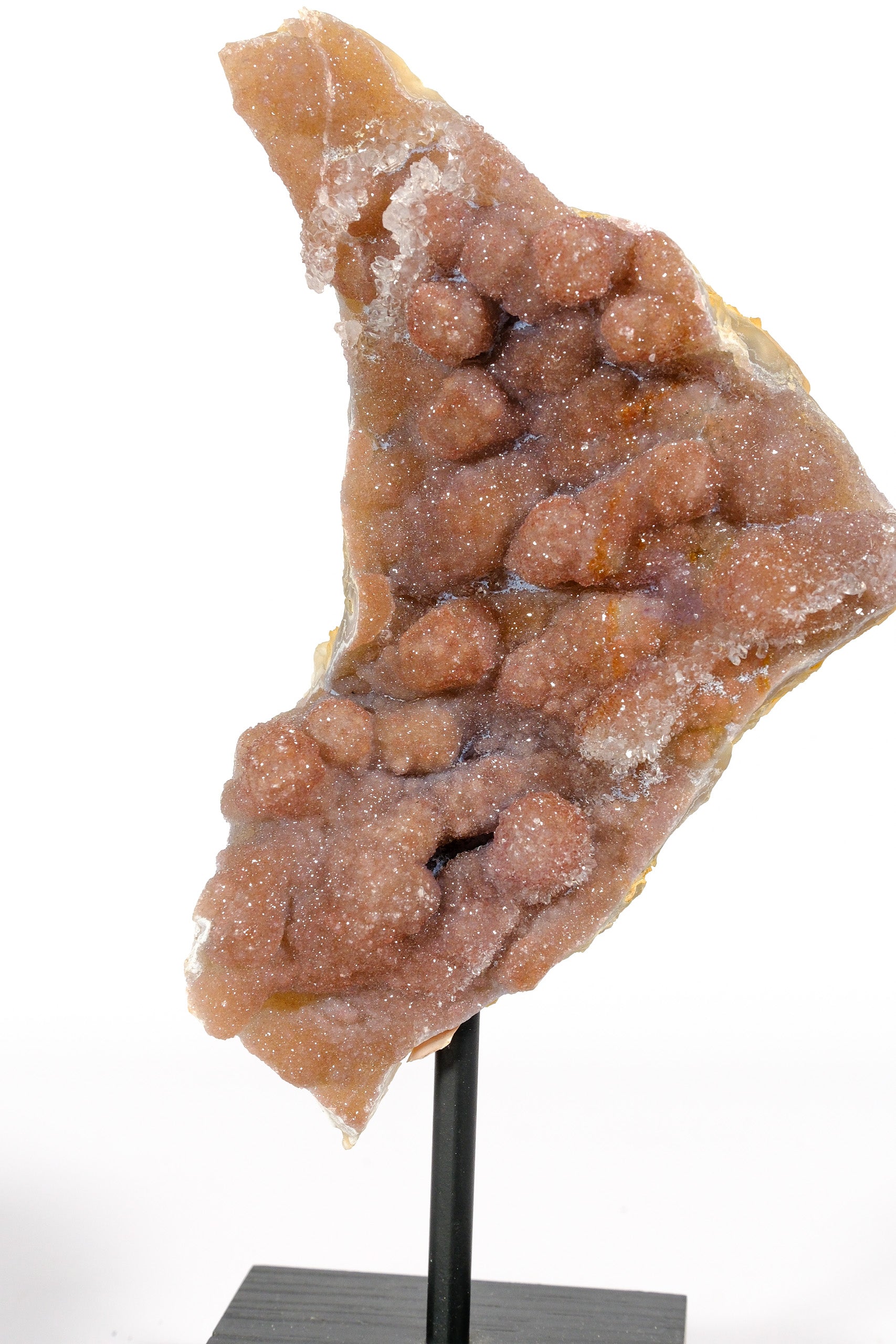 Mauve Botryoidal Zeolite on Stand