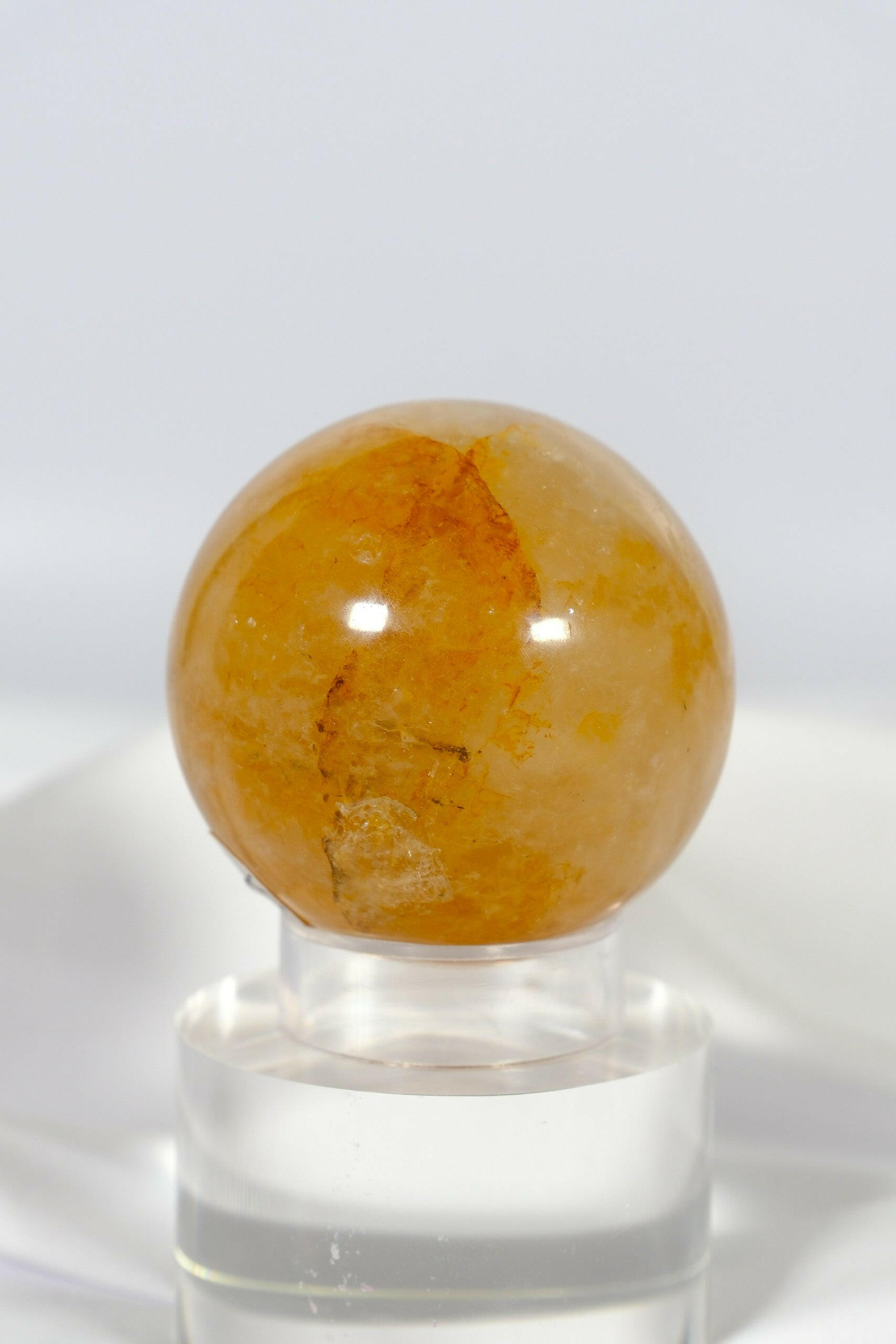 Golden Healer Sphere Healing Crystal.