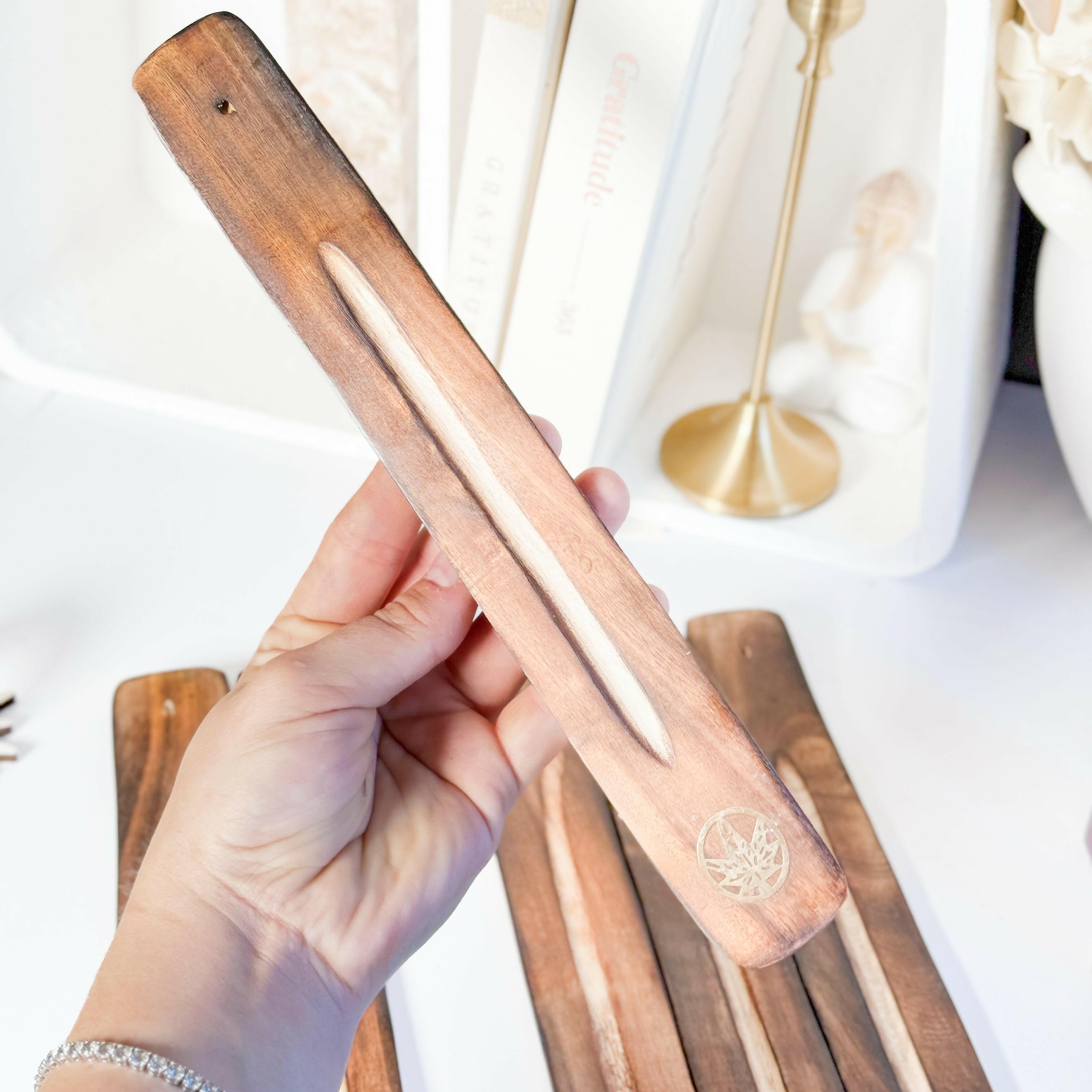 Incense Holder - Choose your own Healing Crystal.