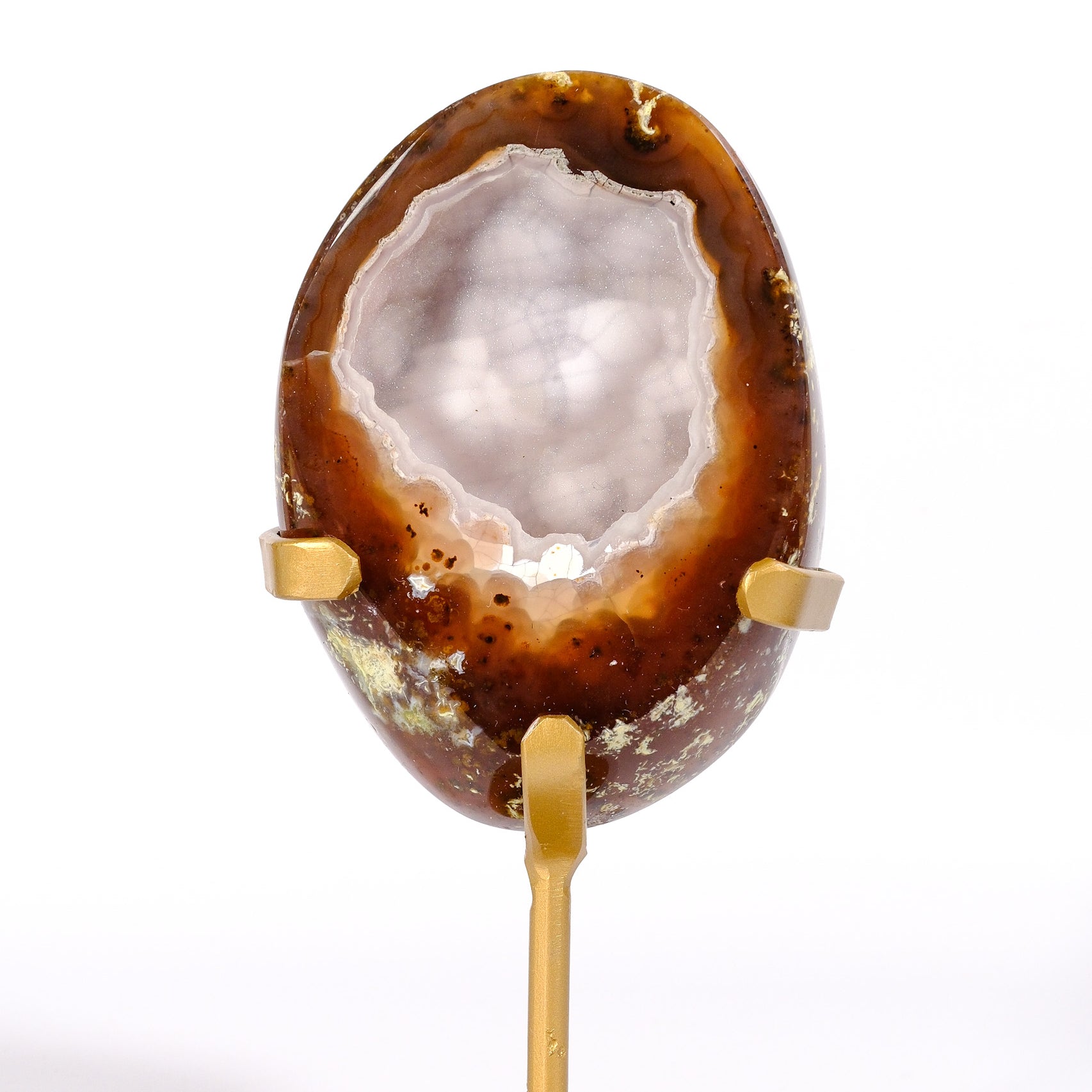 Agate Geode on Stand