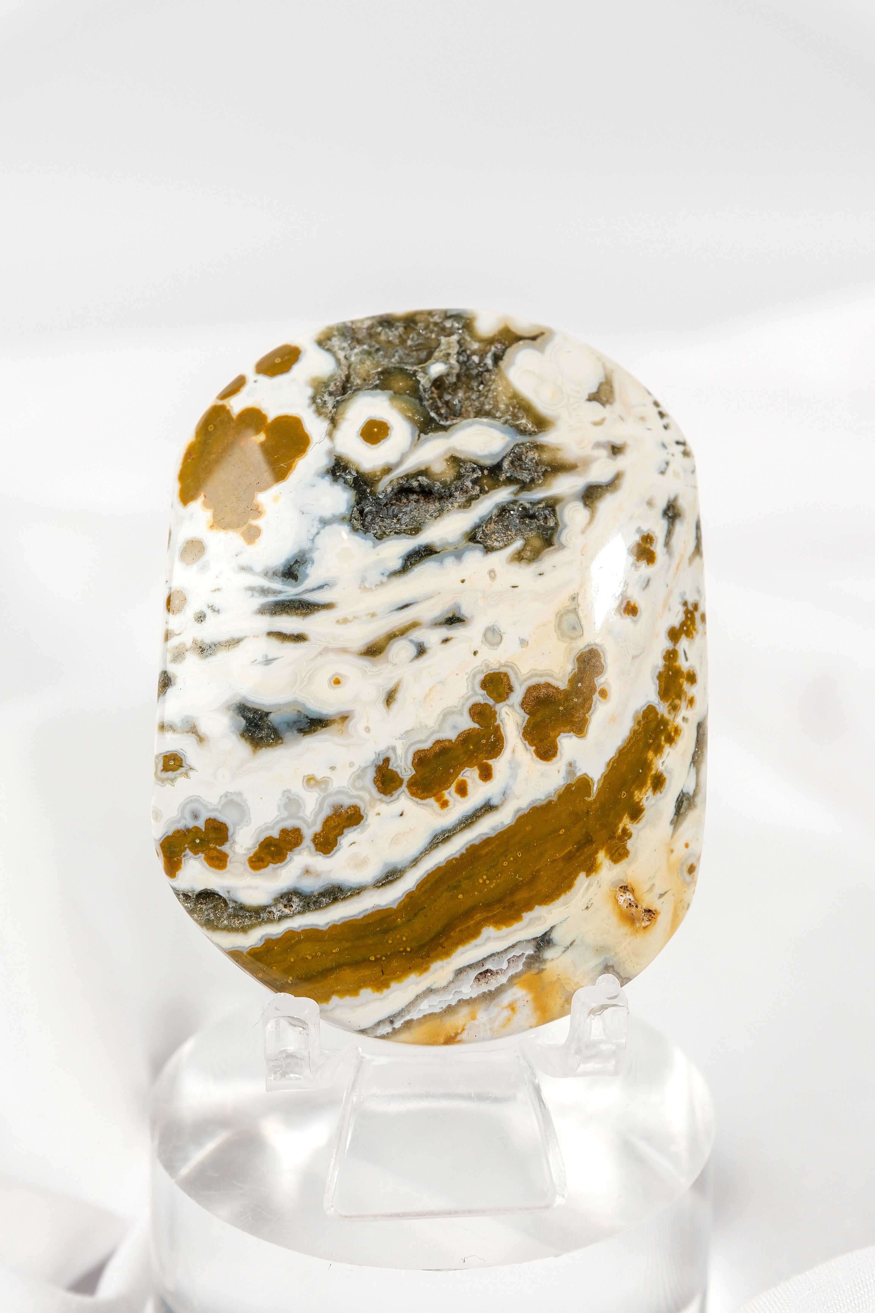 Orbicular Sea Jasper Palmstone