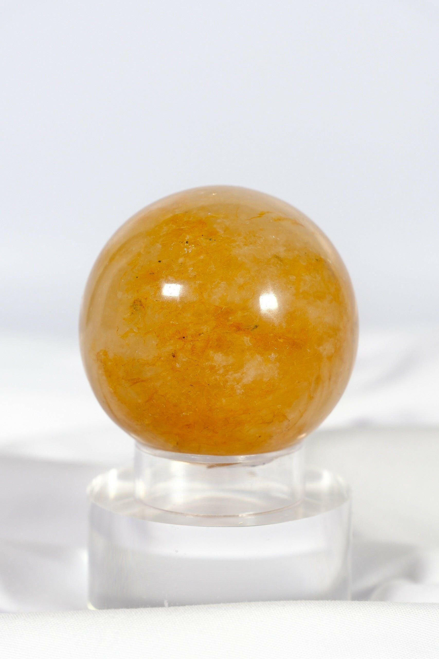 Golden Healer Sphere Healing Crystal.