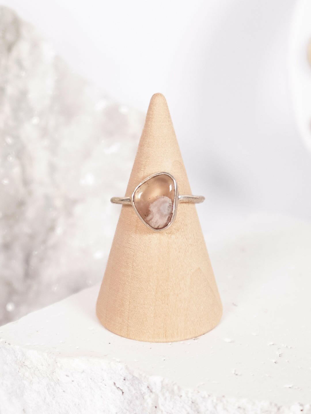 Flower Agate Ring | Size 7/N
