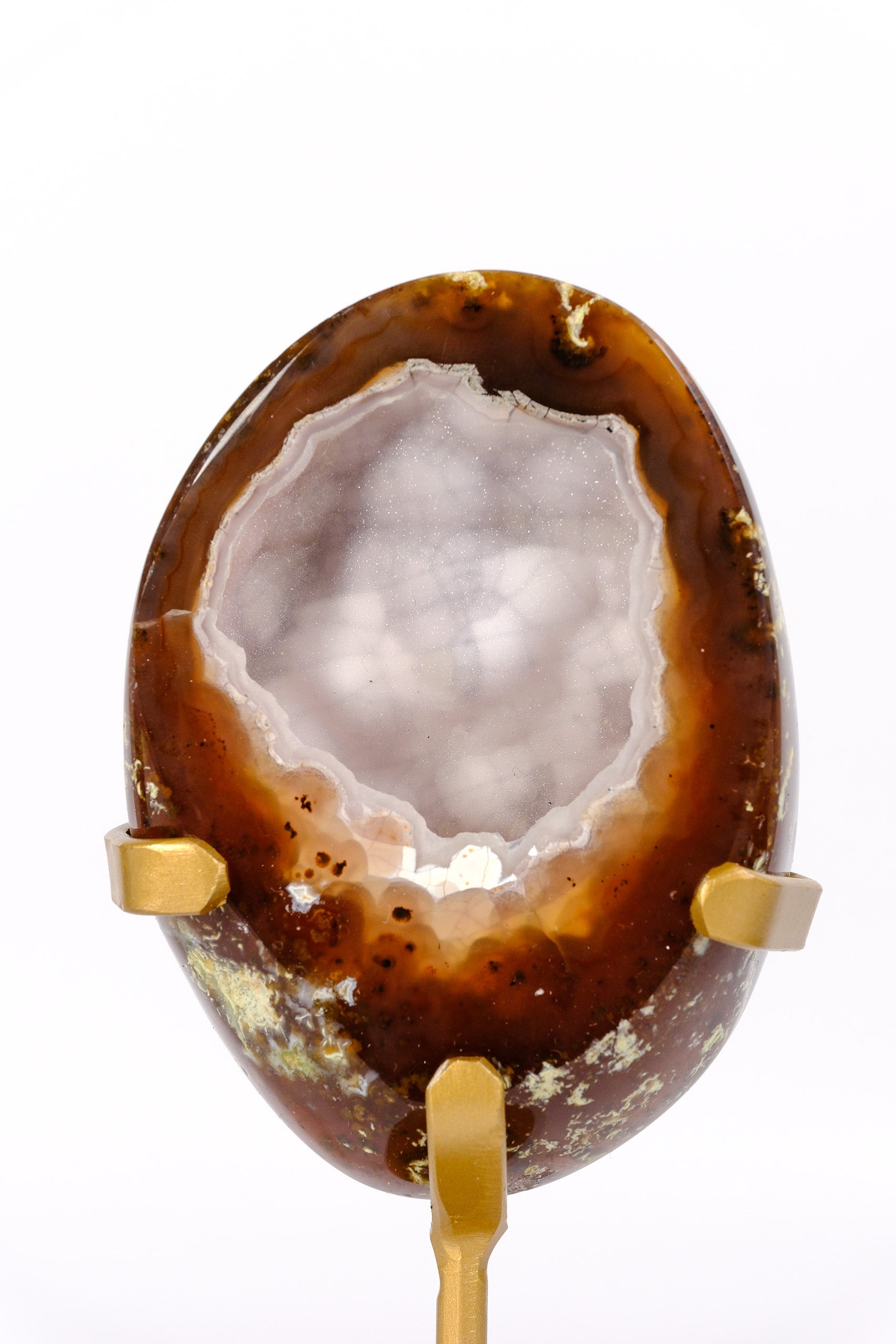 Agate Geode on Stand