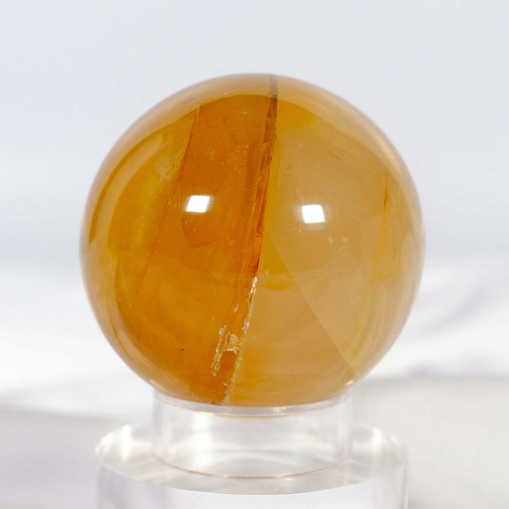 Golden Healer Sphere Healing Crystal.