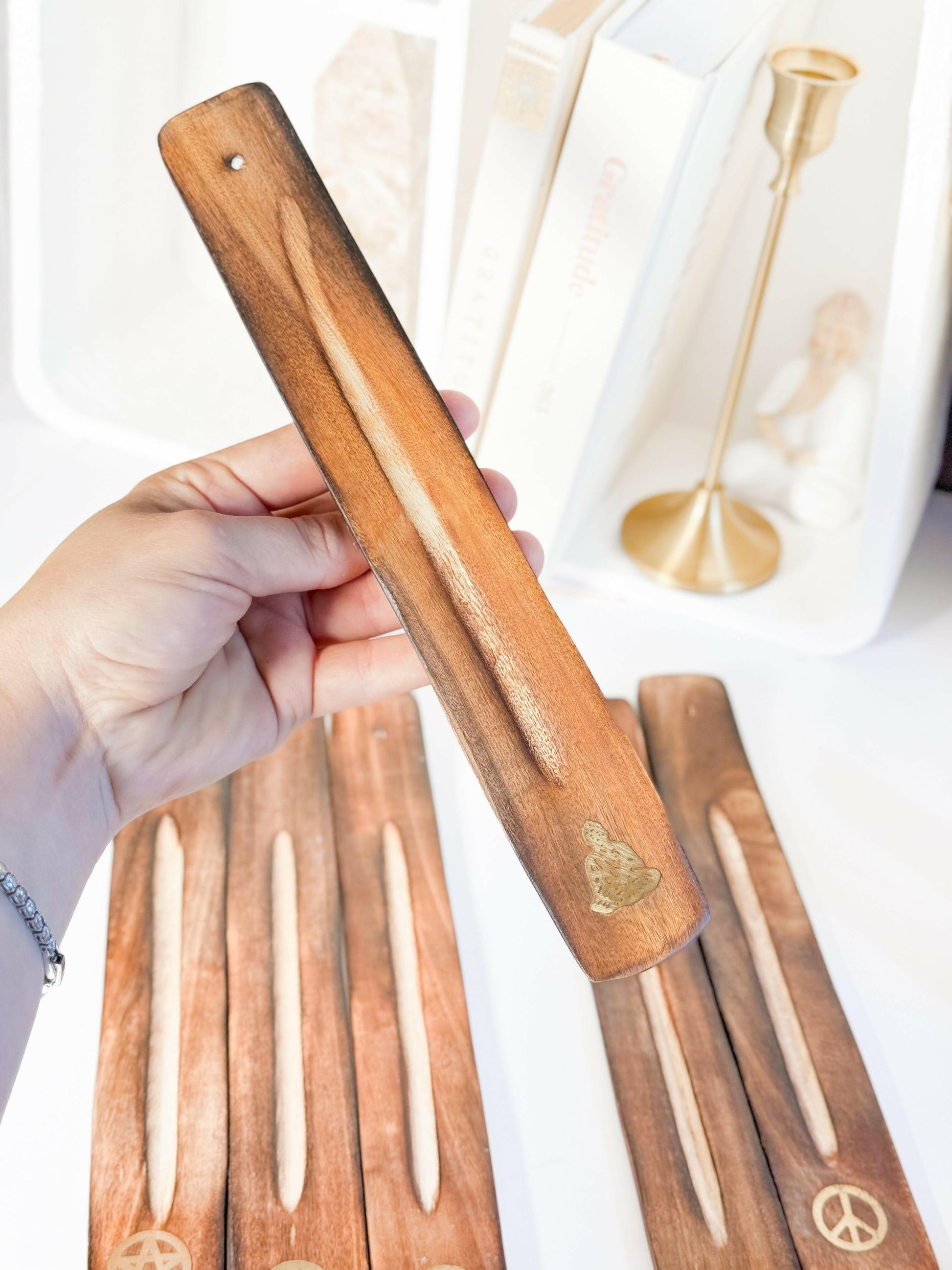 Incense Holder - Choose your own Healing Crystal.