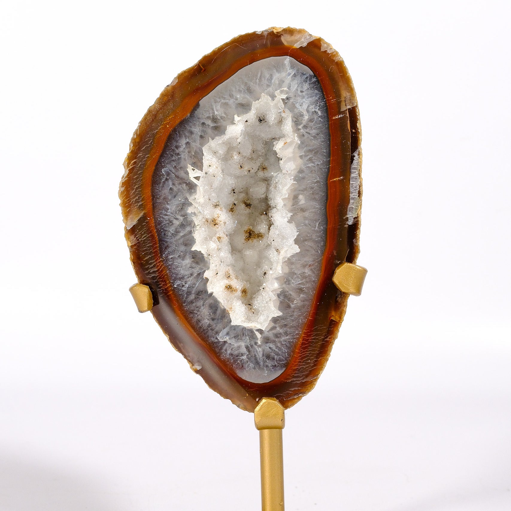 Agate Geode on Stand