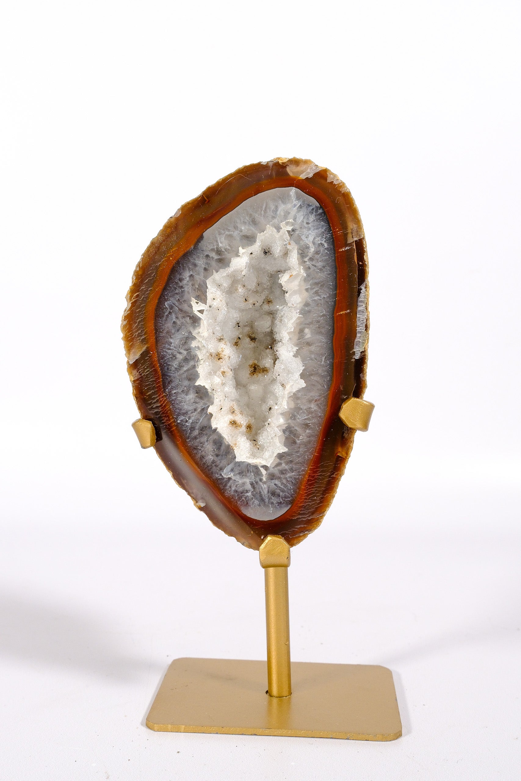 Agate Geode on Stand