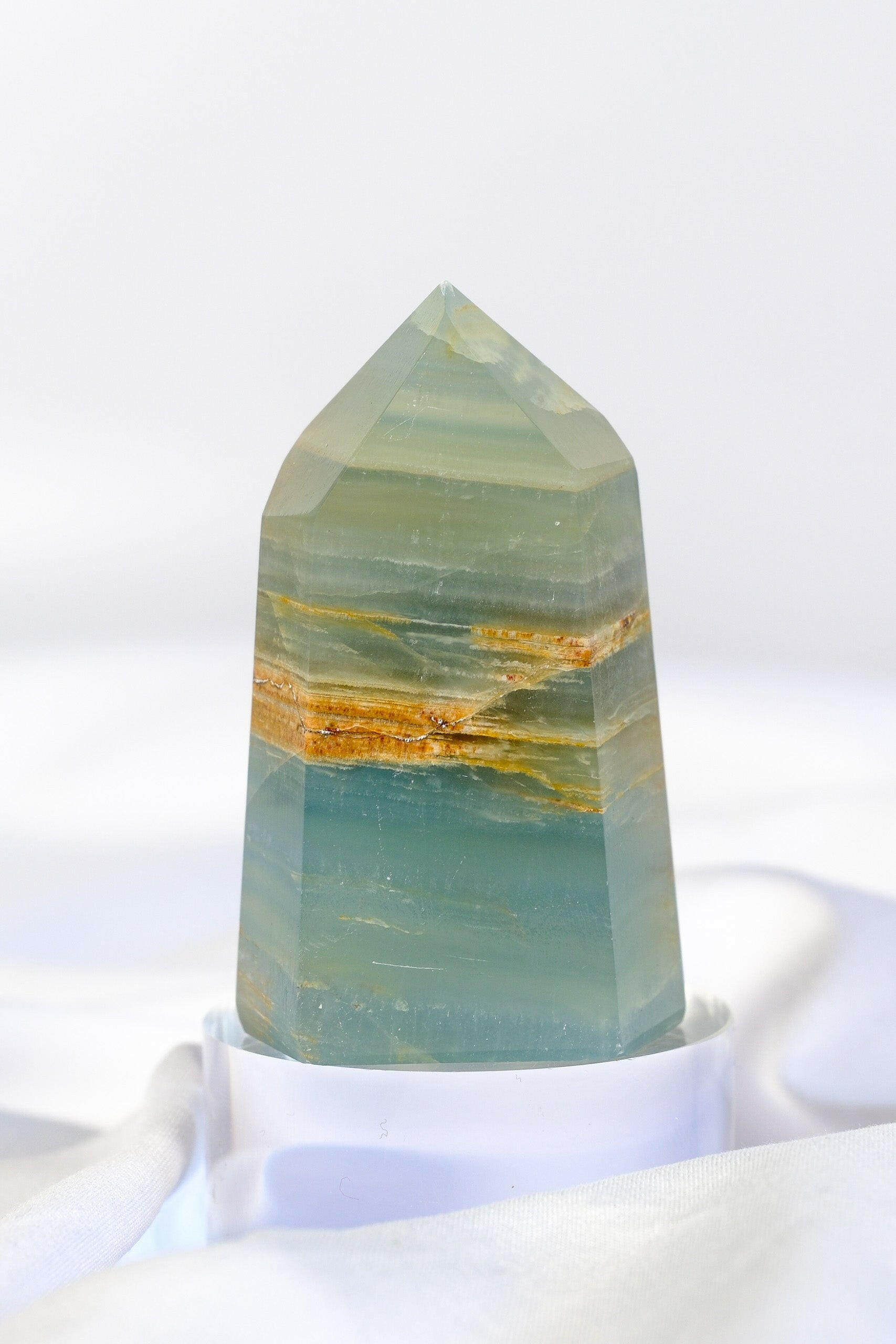 Blue Onyx Tower Healing Crystal.