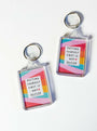 Affirmation Keychain Healing Crystal.