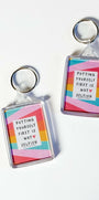 Affirmation Keychain Healing Crystal.