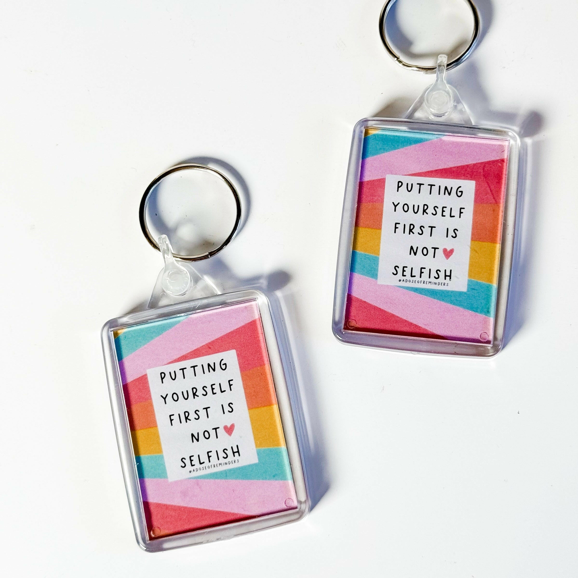 Affirmation Keychain Healing Crystal.