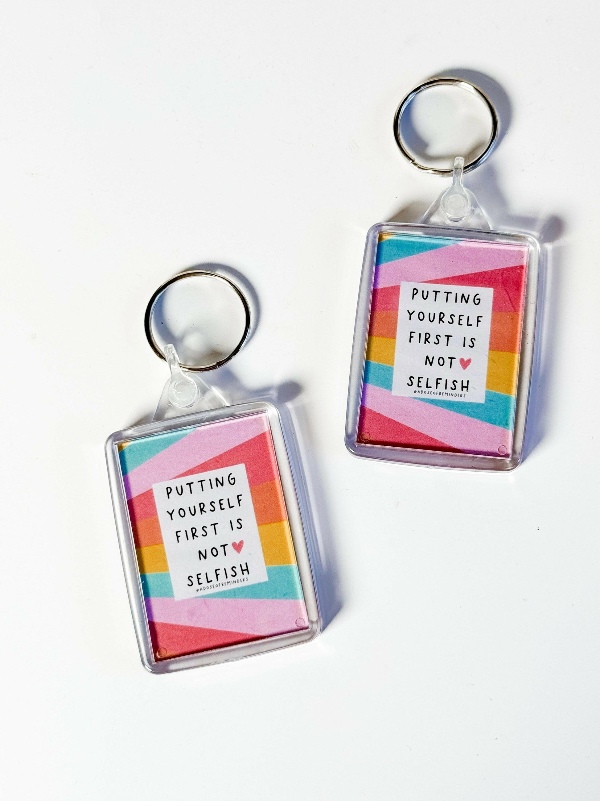 Affirmation Keychain Healing Crystal.