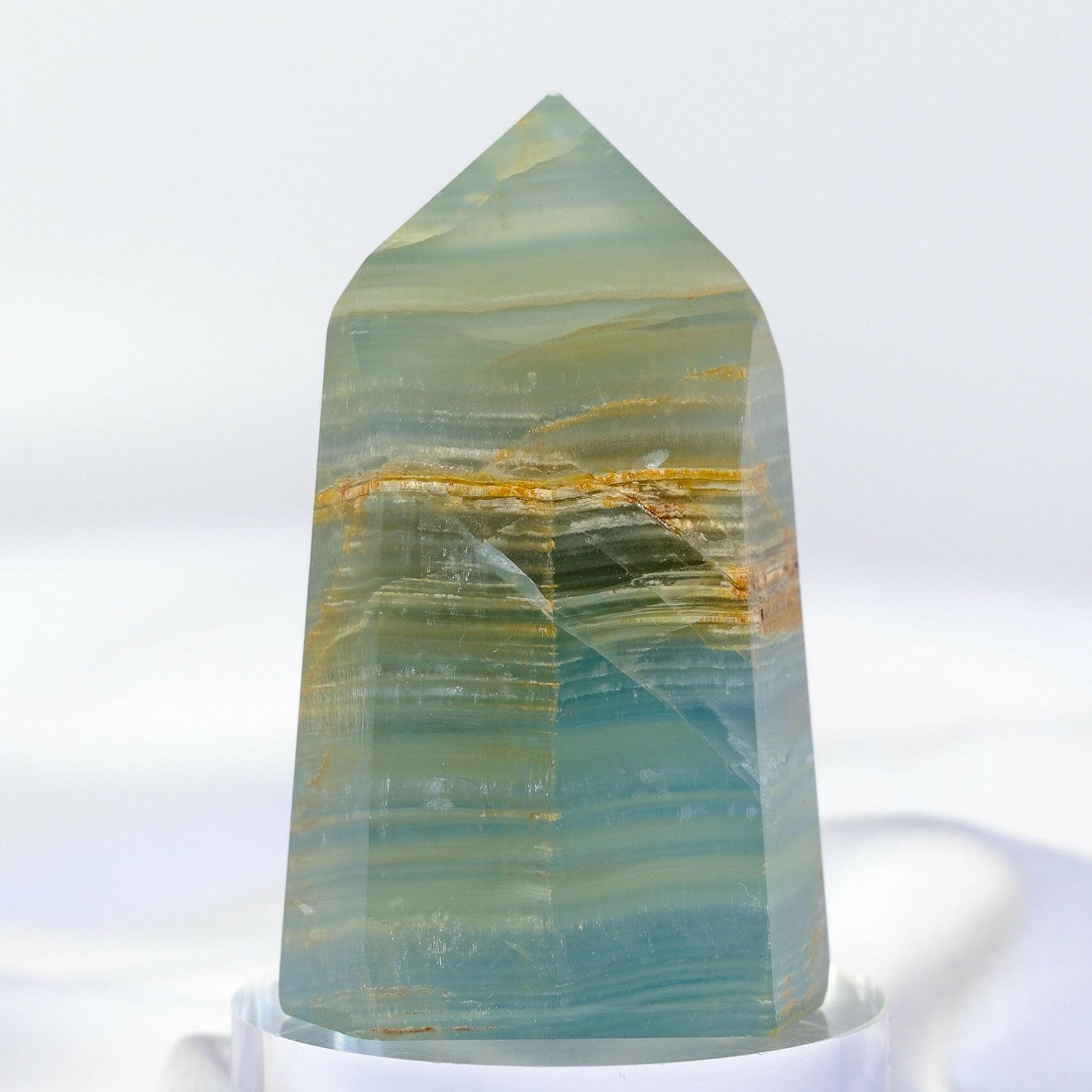 Blue Onyx Tower Healing Crystal.