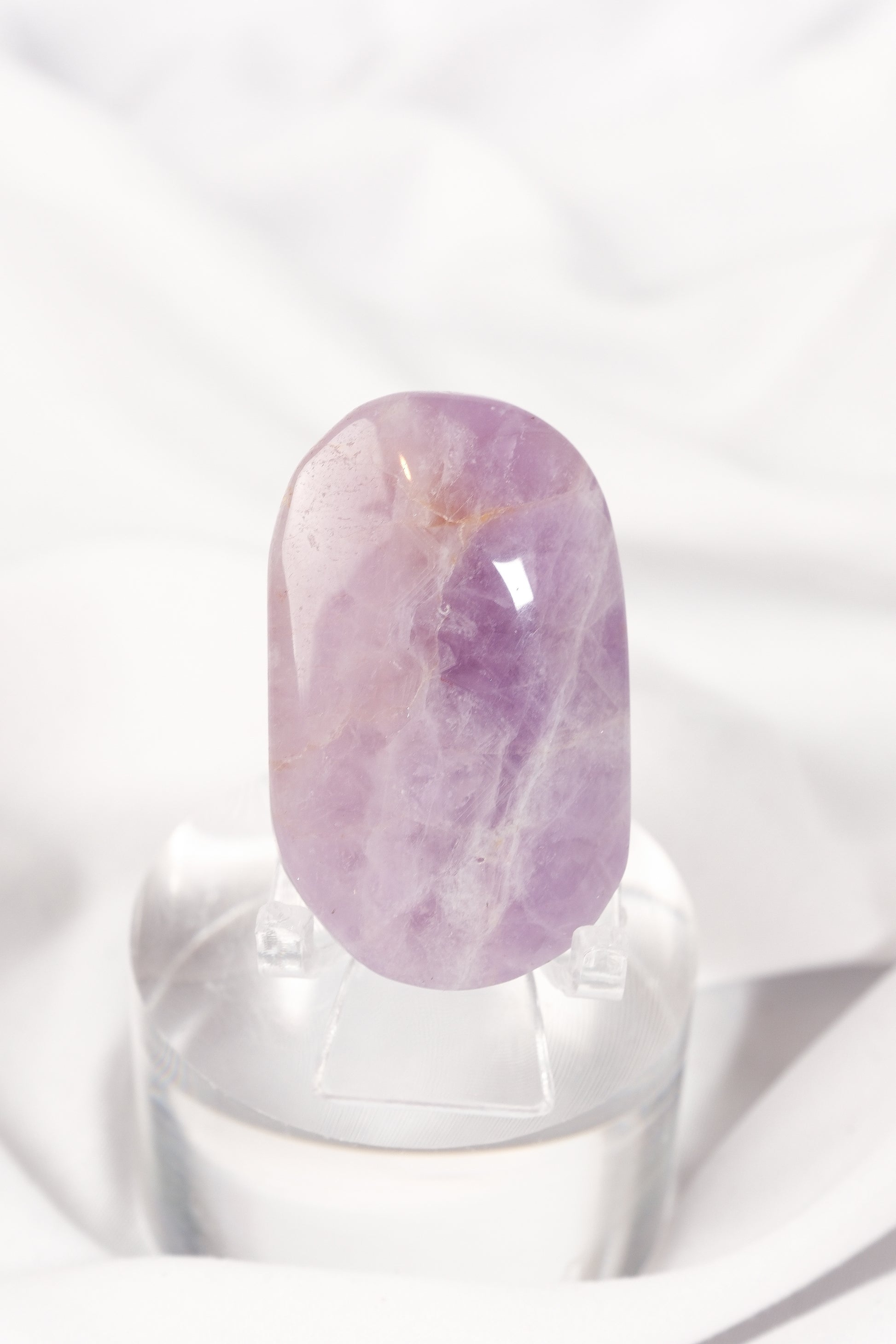 Amethyst Lace Agate Palmstone