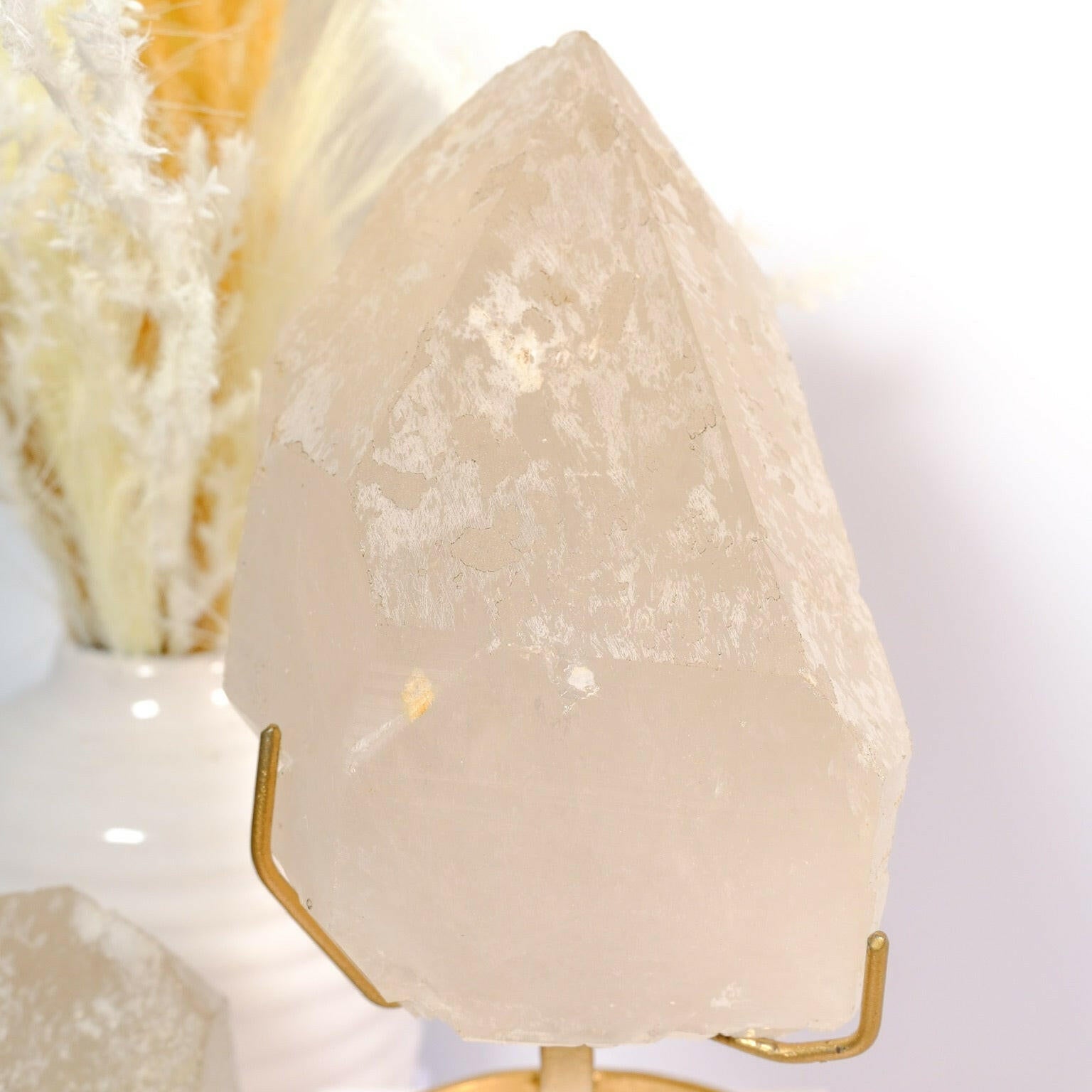 Citrine Rough Polished on Stand Healing Crystal.