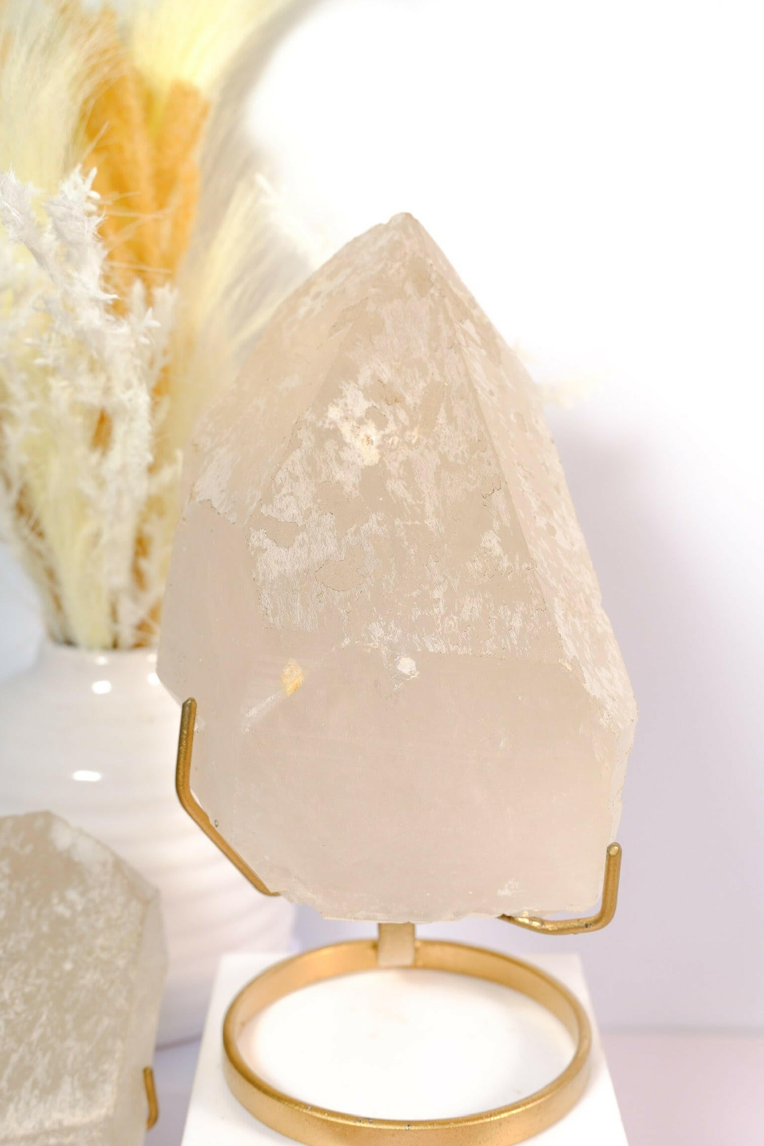 Citrine Rough Polished on Stand Healing Crystal.