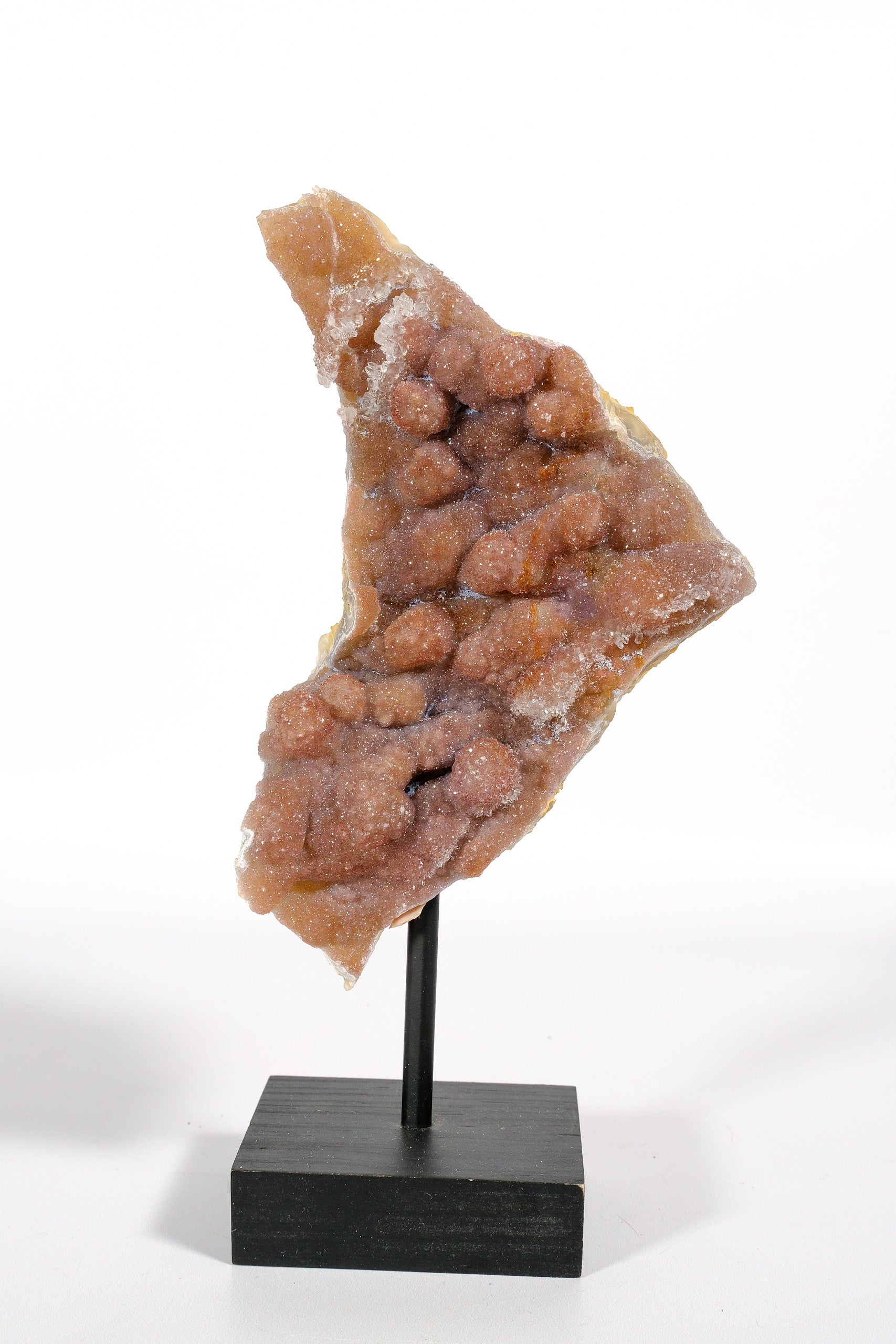 Mauve Botryoidal Zeolite on Stand